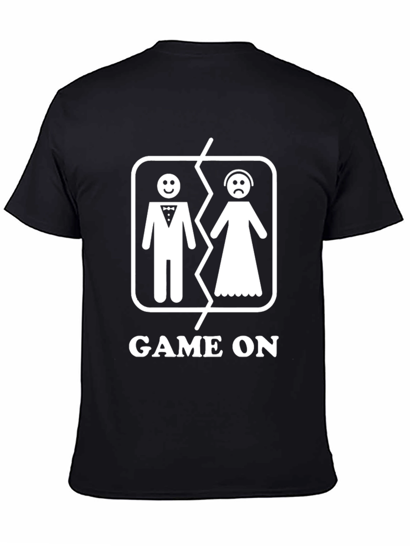 Game On Divorce T-Shirt - Black Graphic Tee