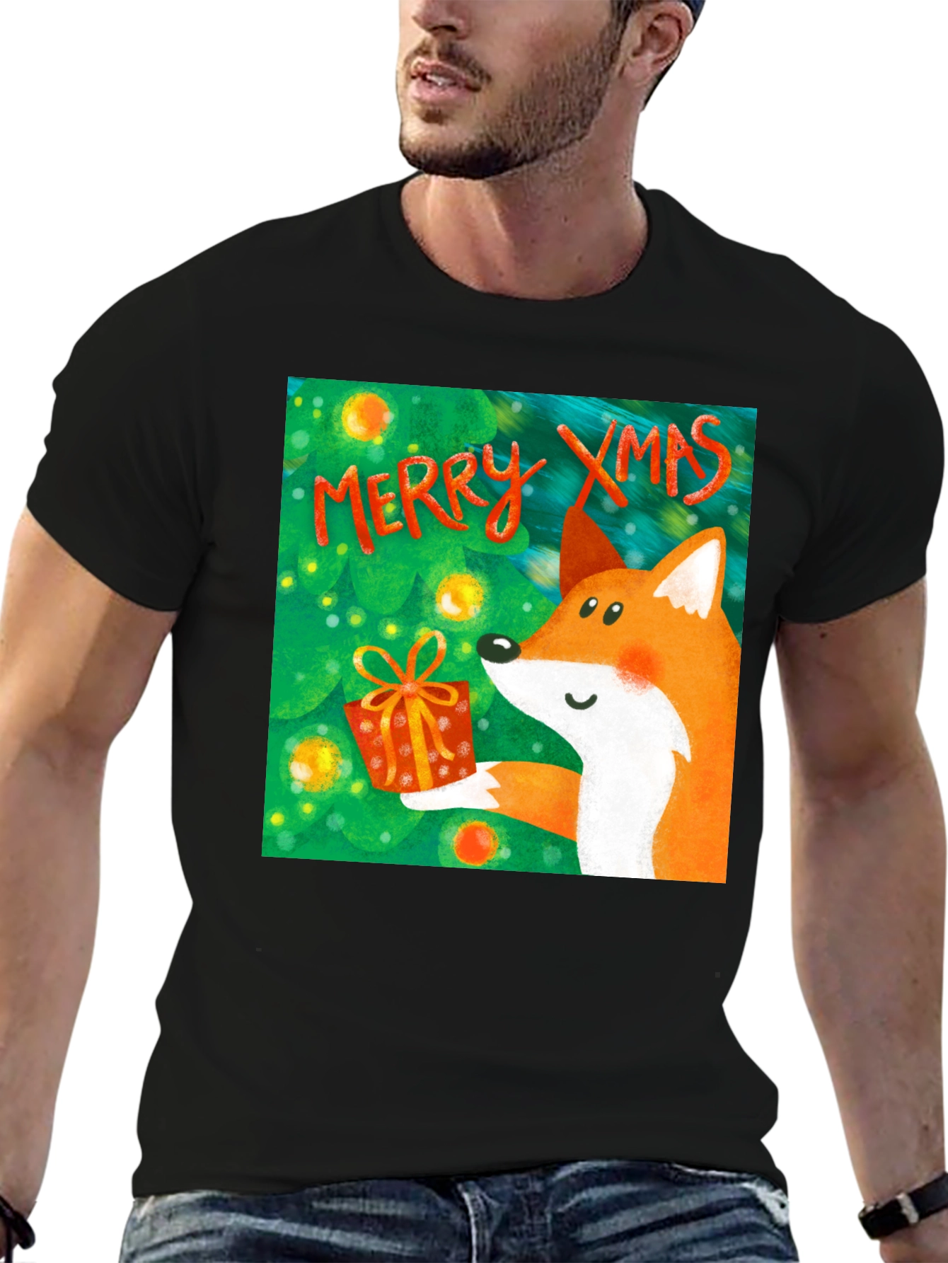 Festive Fox Xmas T-Shirt