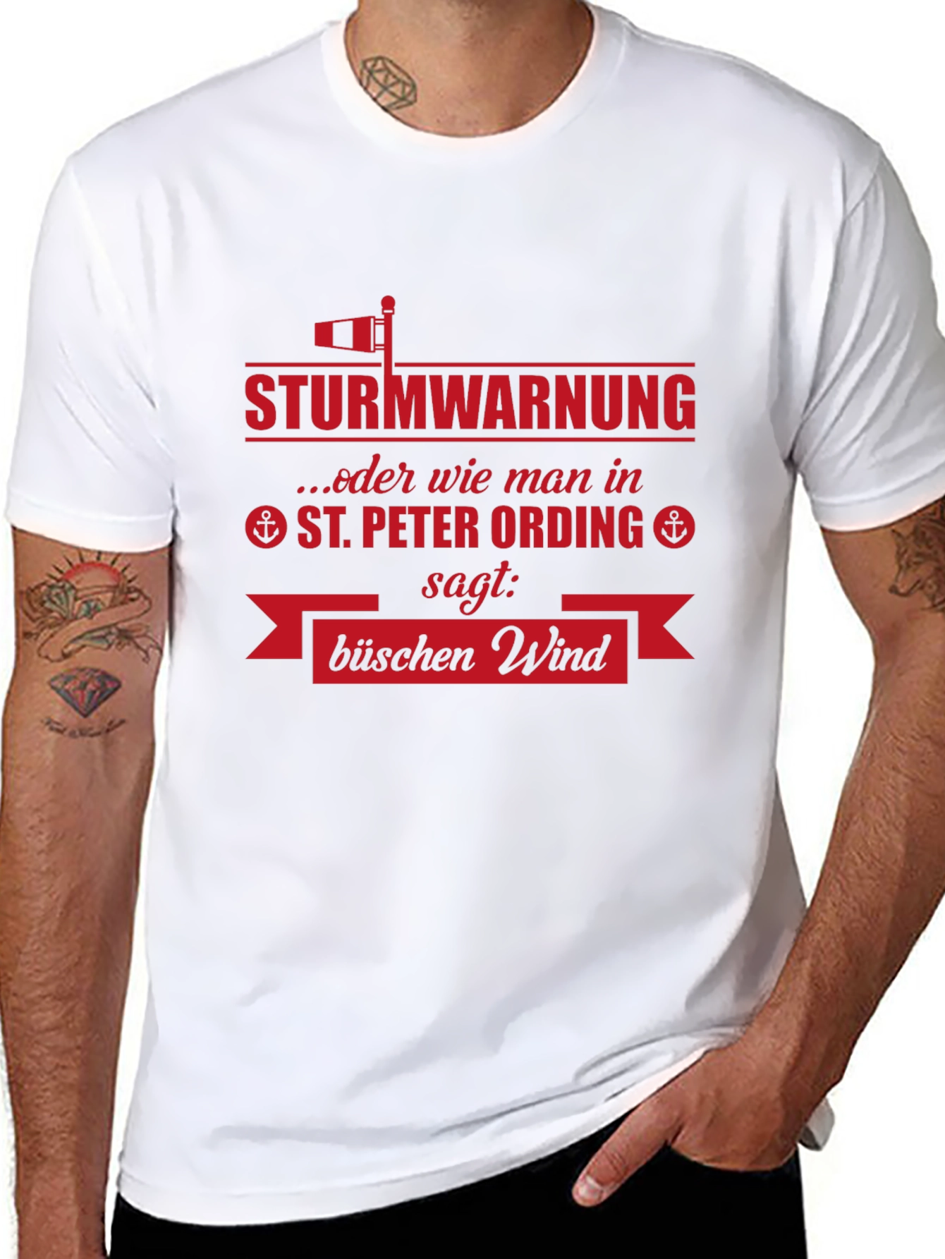 Sturmwarnung T-Shirt - St. Peter Ording
