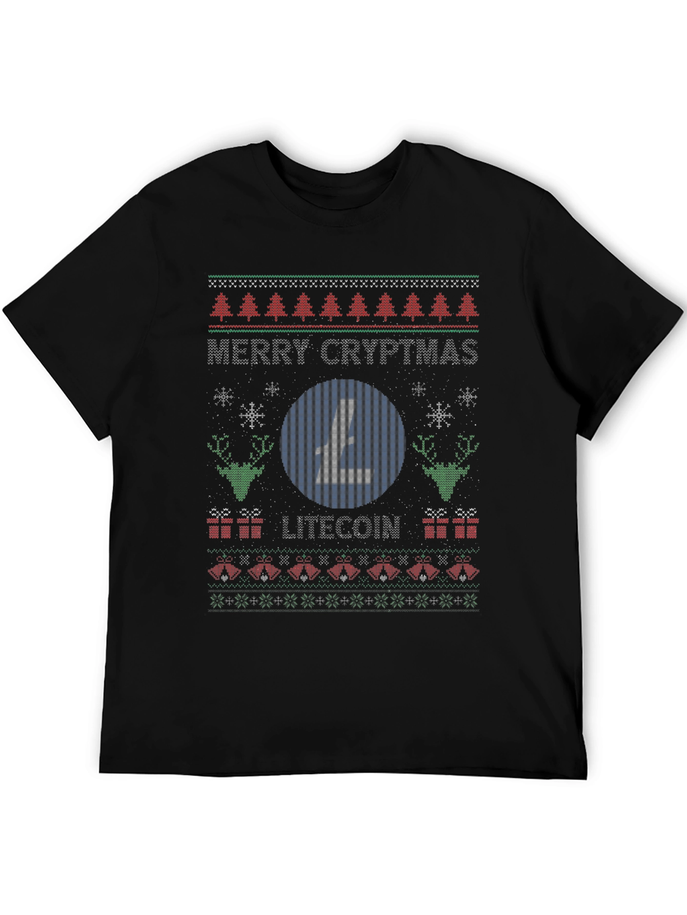 Merry Cryptmas Litecoin Ugly Christmas Sweater T-Shirt