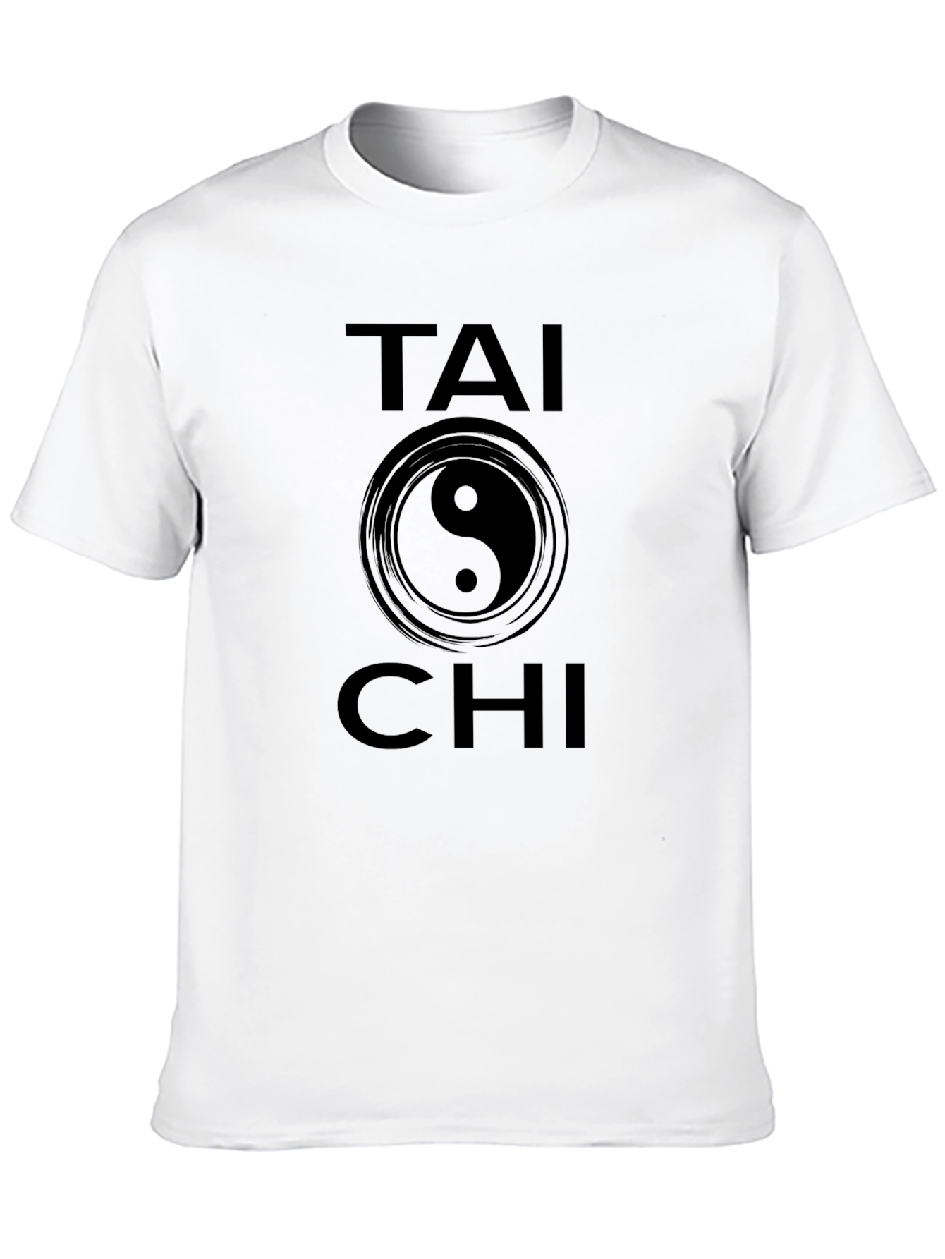 Tai Chi Yin Yang Graphic Tee - Black