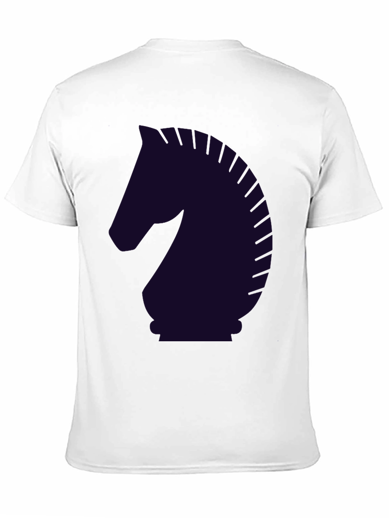 Chess Knight Graphic T-Shirt - Black