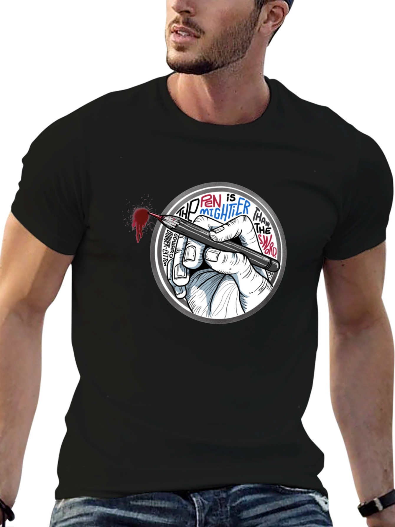 The Pen Is Mightier Than The Sword T-Shirt