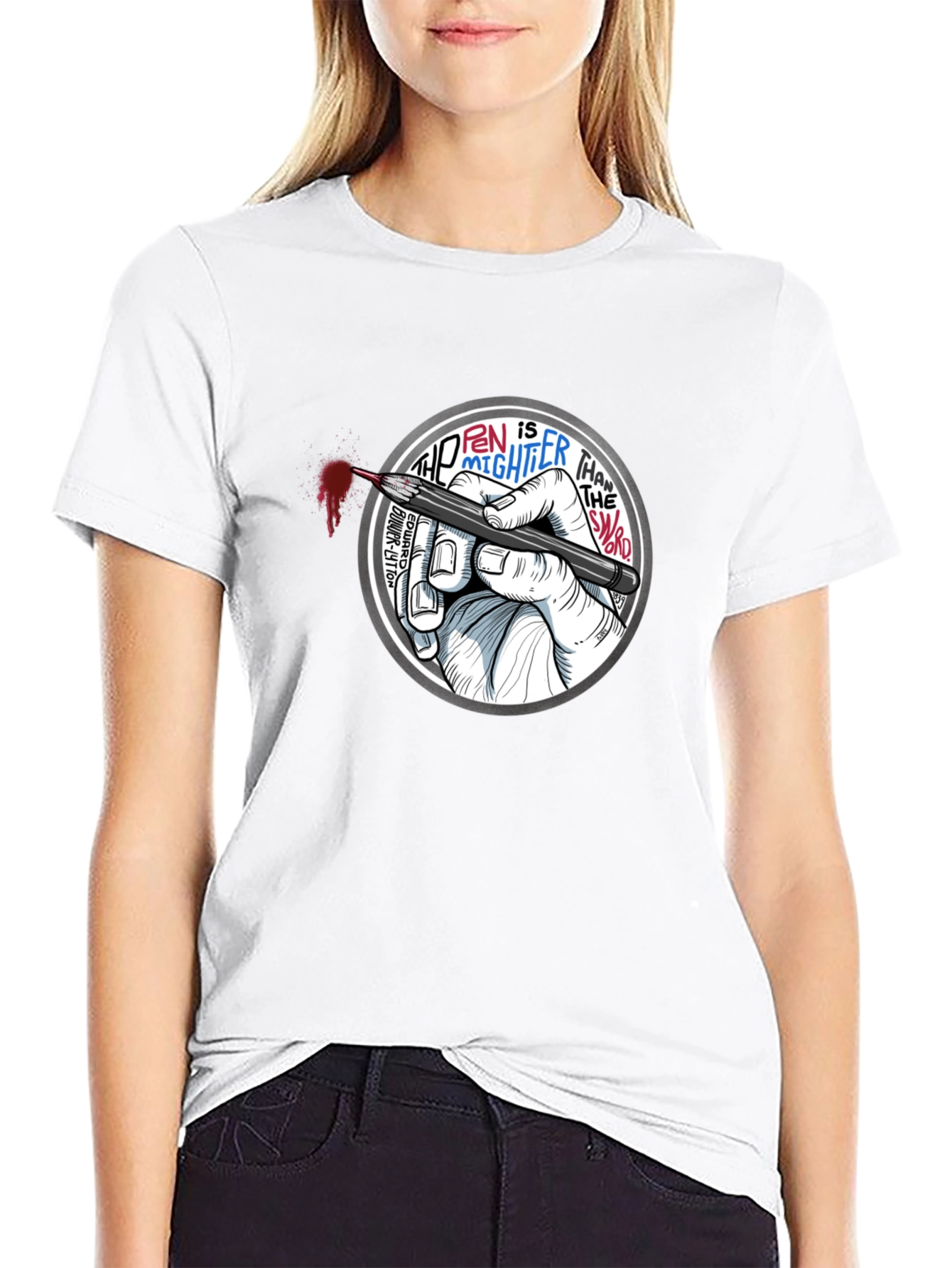 The Pen Is Mightier Than The Sword T-Shirt