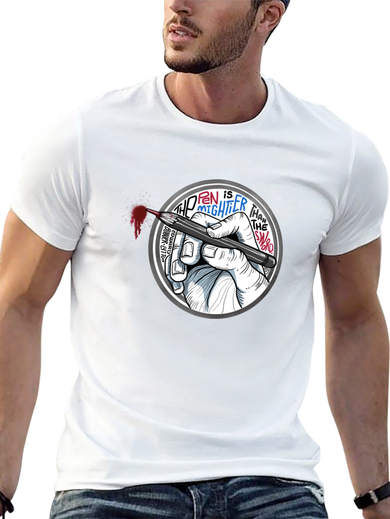 The Pen Is Mightier Than The Sword T-Shirt