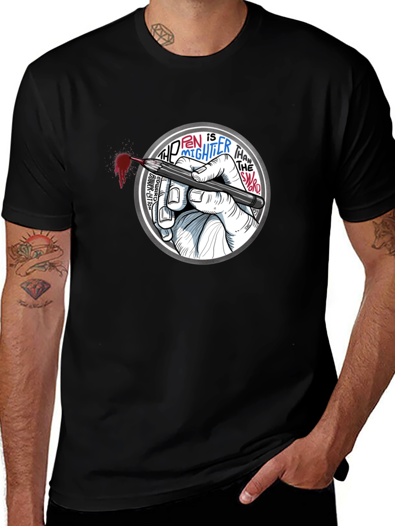 The Pen Is Mightier Than The Sword T-Shirt