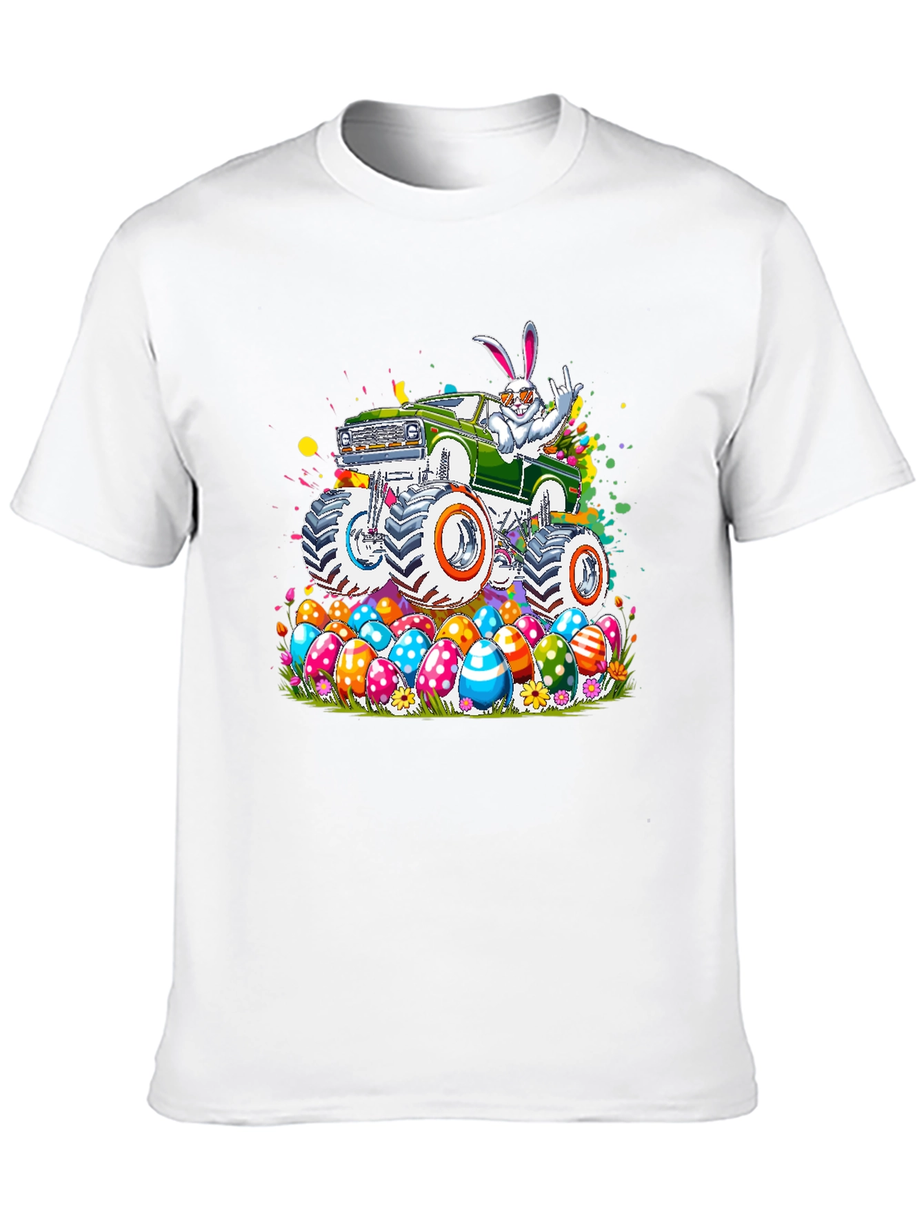 Easter Bunny Monster Truck T-Shirt