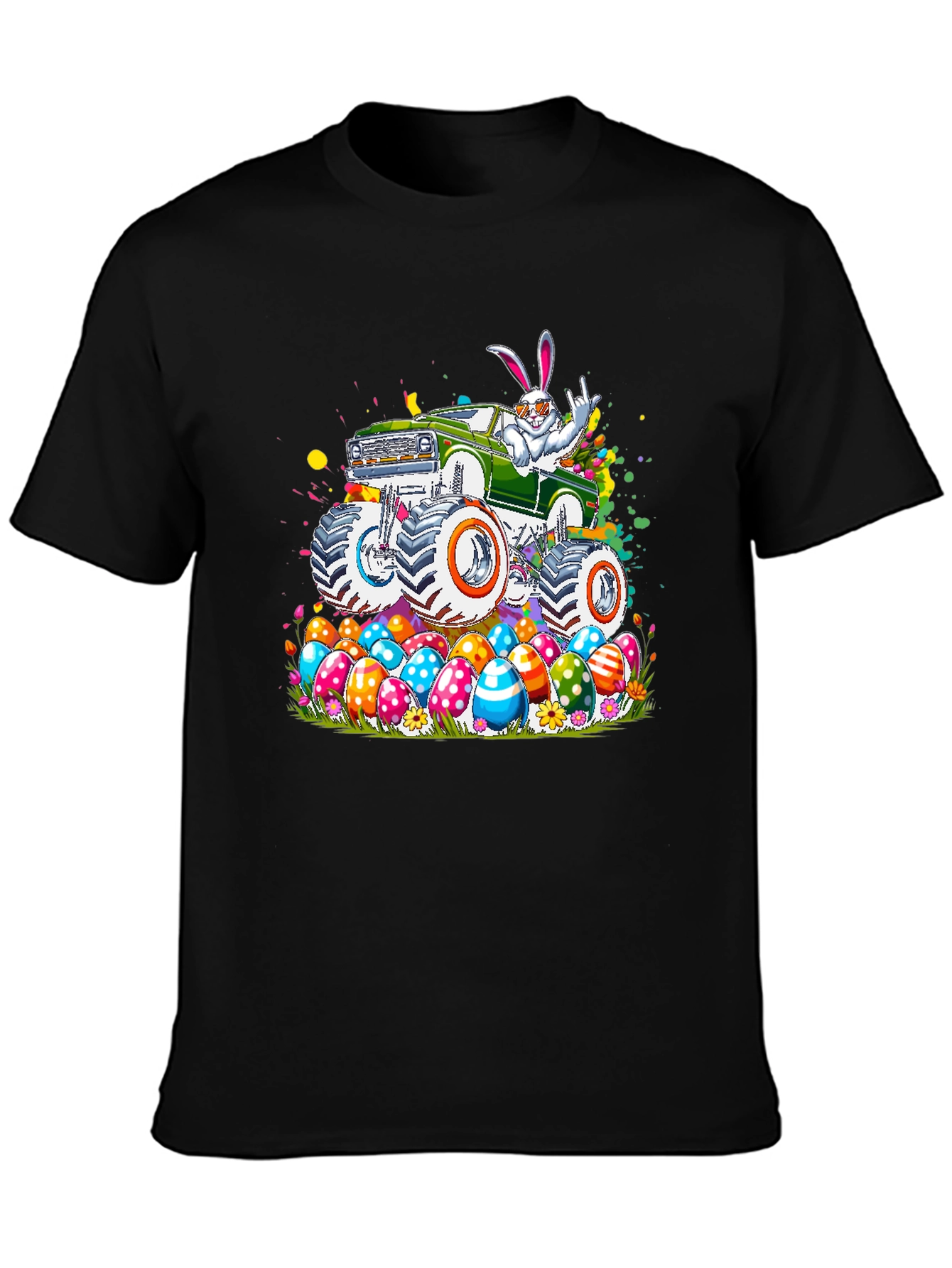 Easter Bunny Monster Truck T-Shirt
