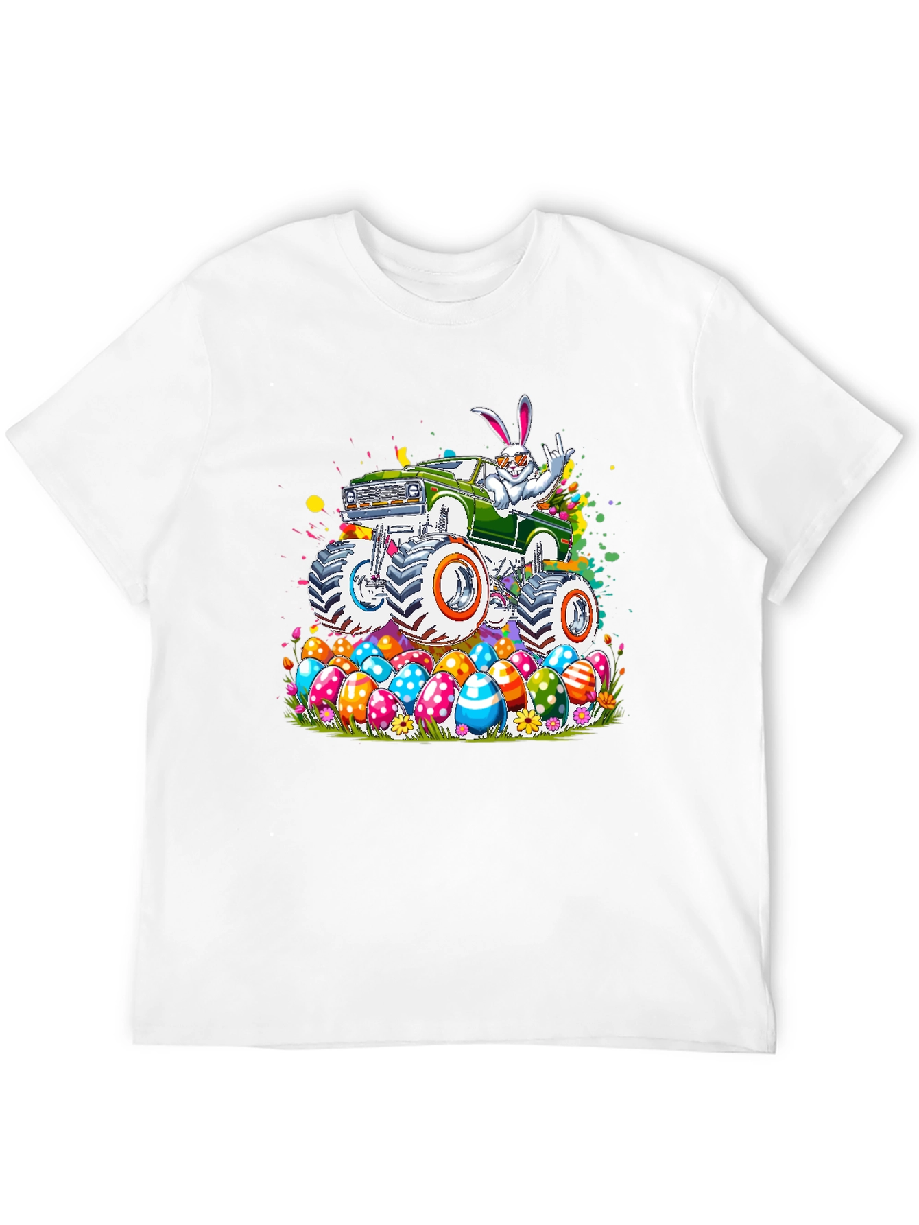 Easter Bunny Monster Truck T-Shirt