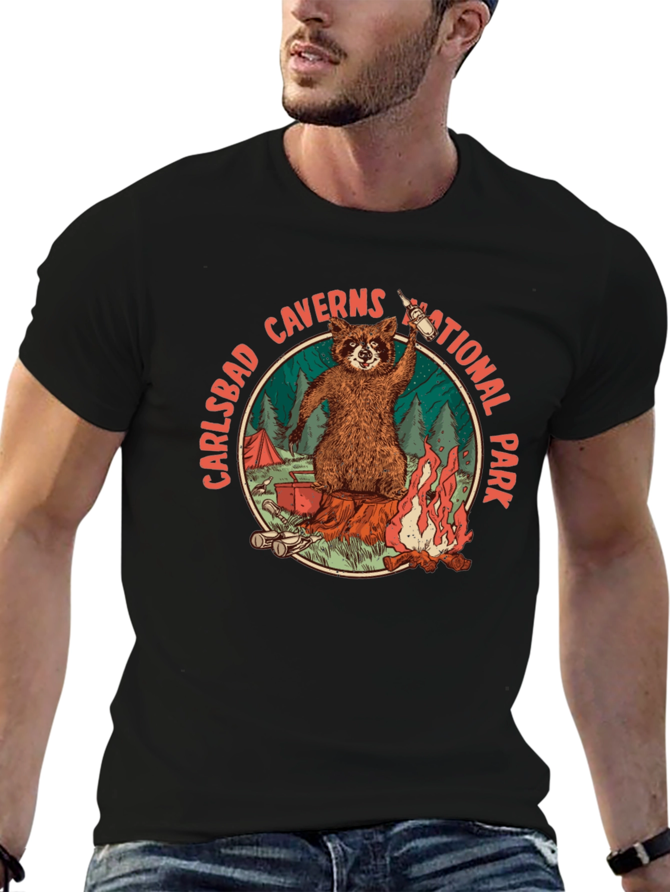 Carlsbad Caverns National Park Raccoon Tee