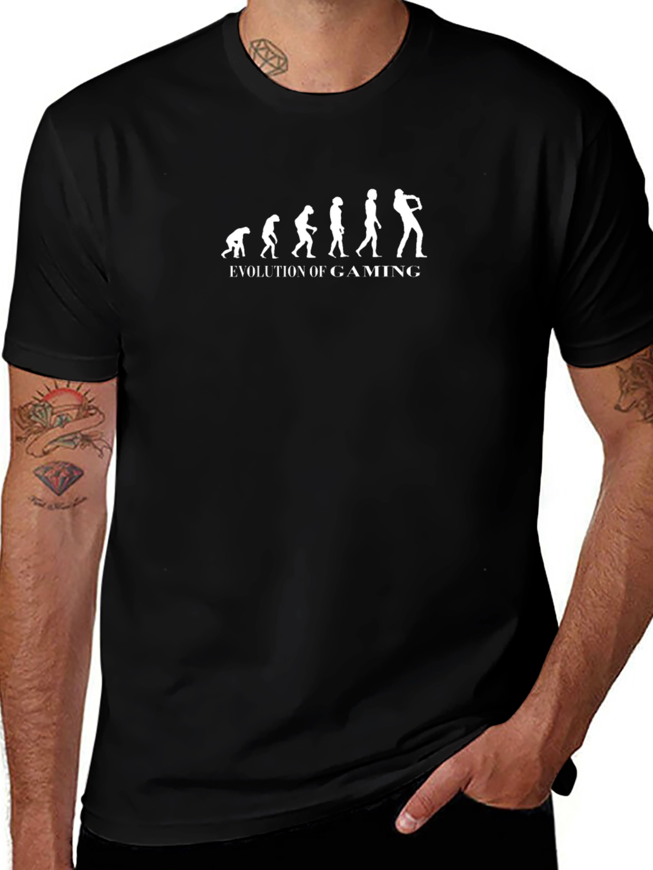 Evolution of Gaming Black T-Shirt