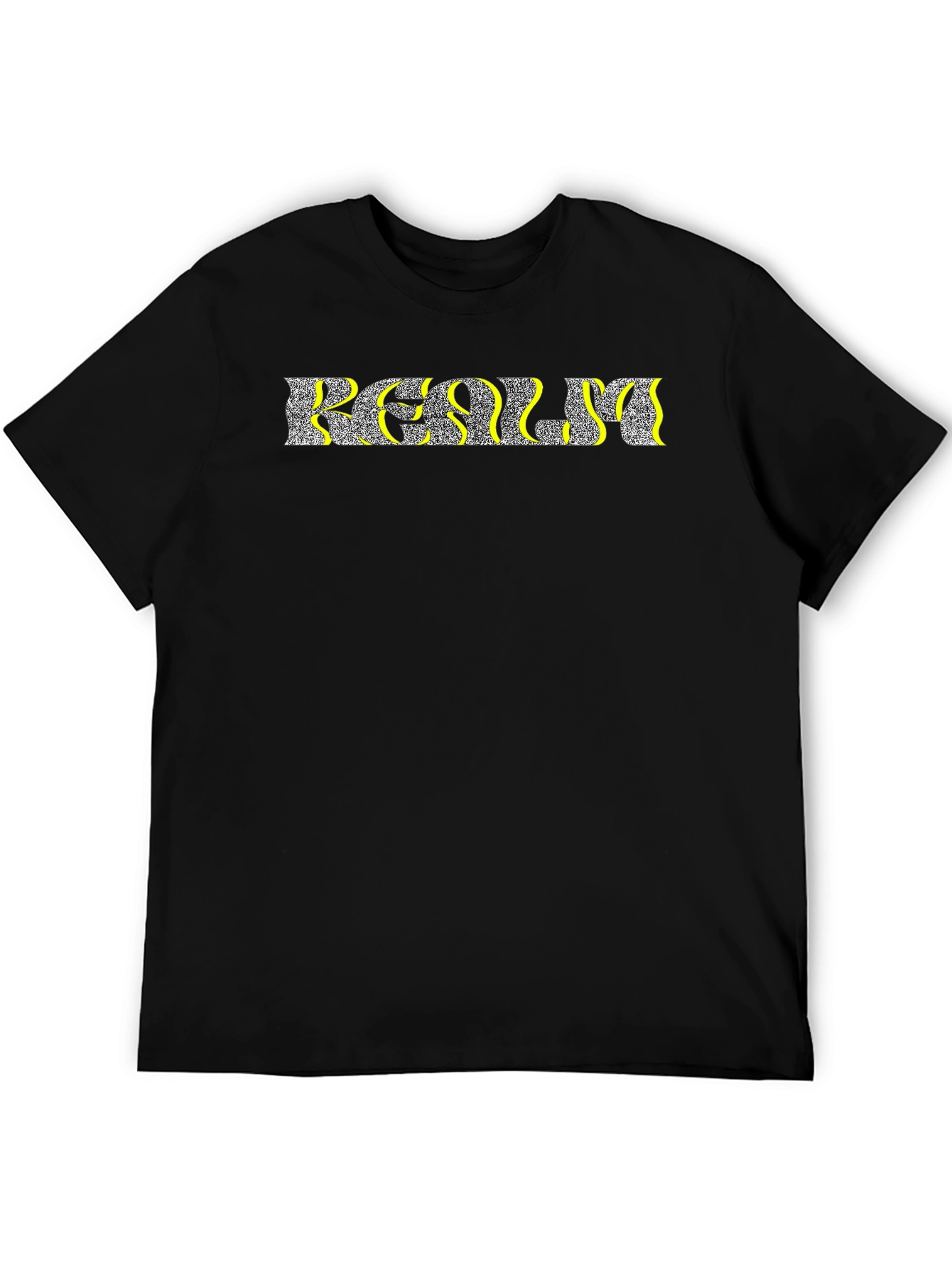 Realm Graphic Print Black T-Shirt