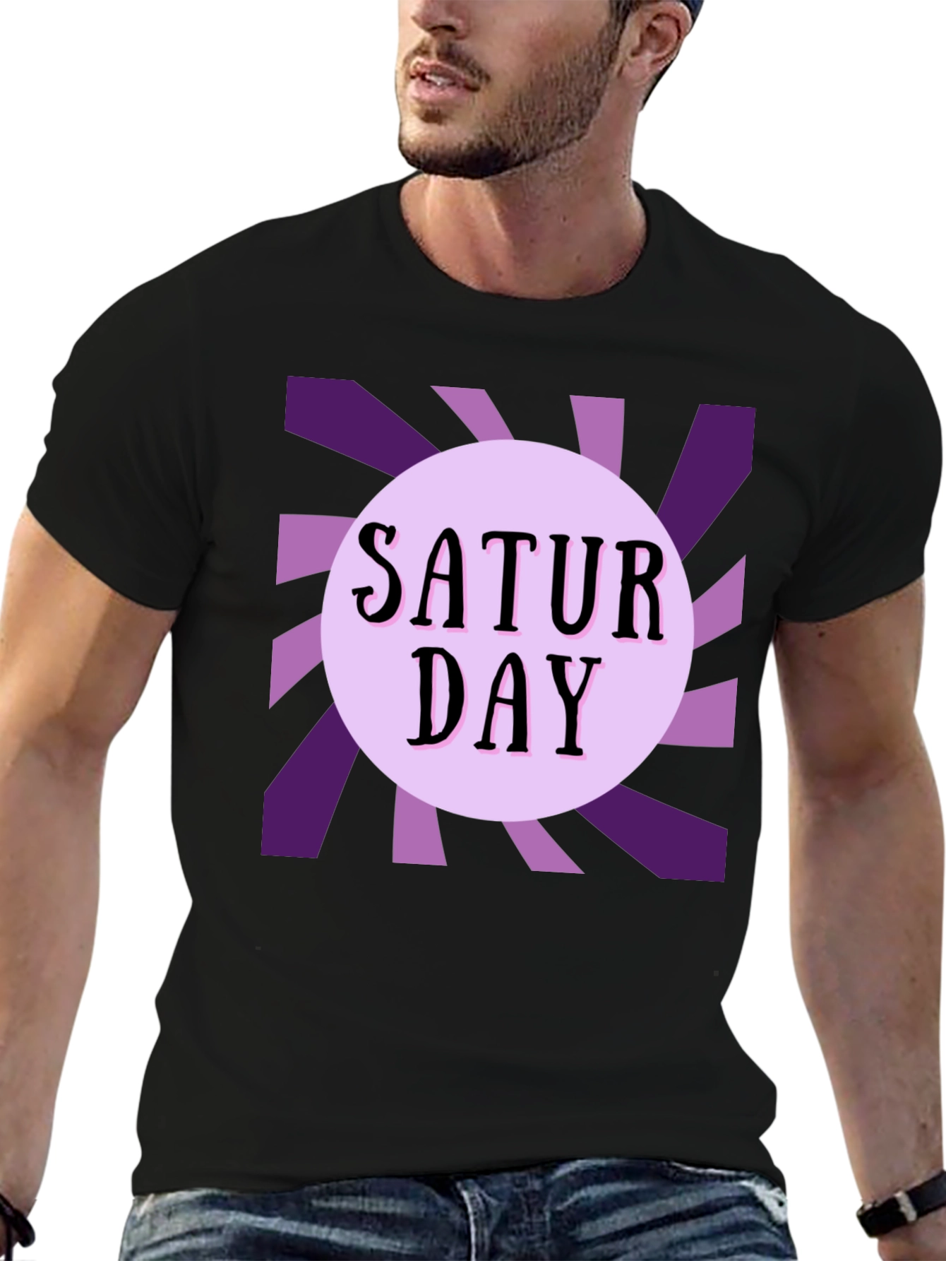 Saturday Graphic Tee - Stylish Weekend Vibes
