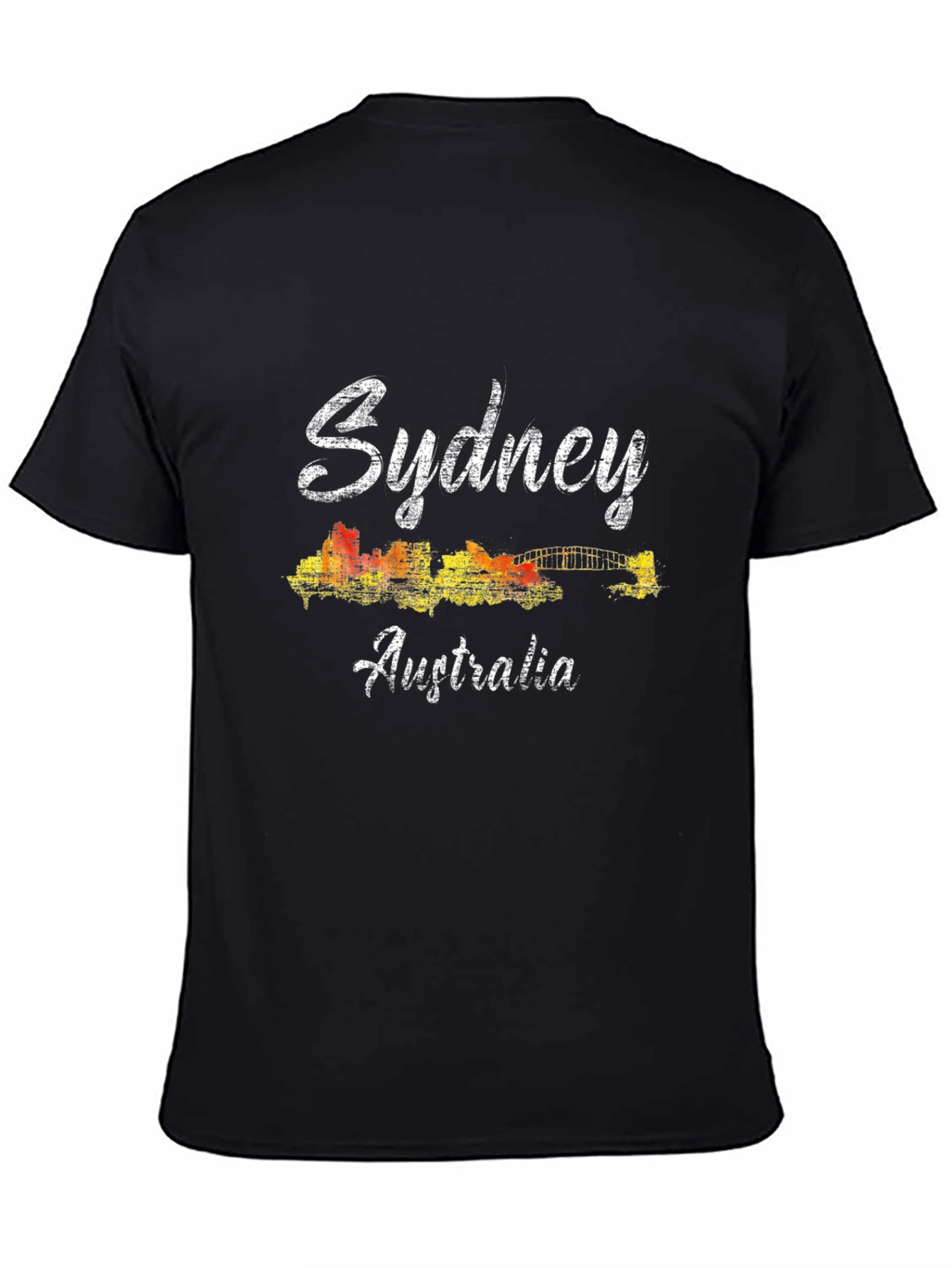 Sydney Australia Graphic Tee - Black Crew Neck