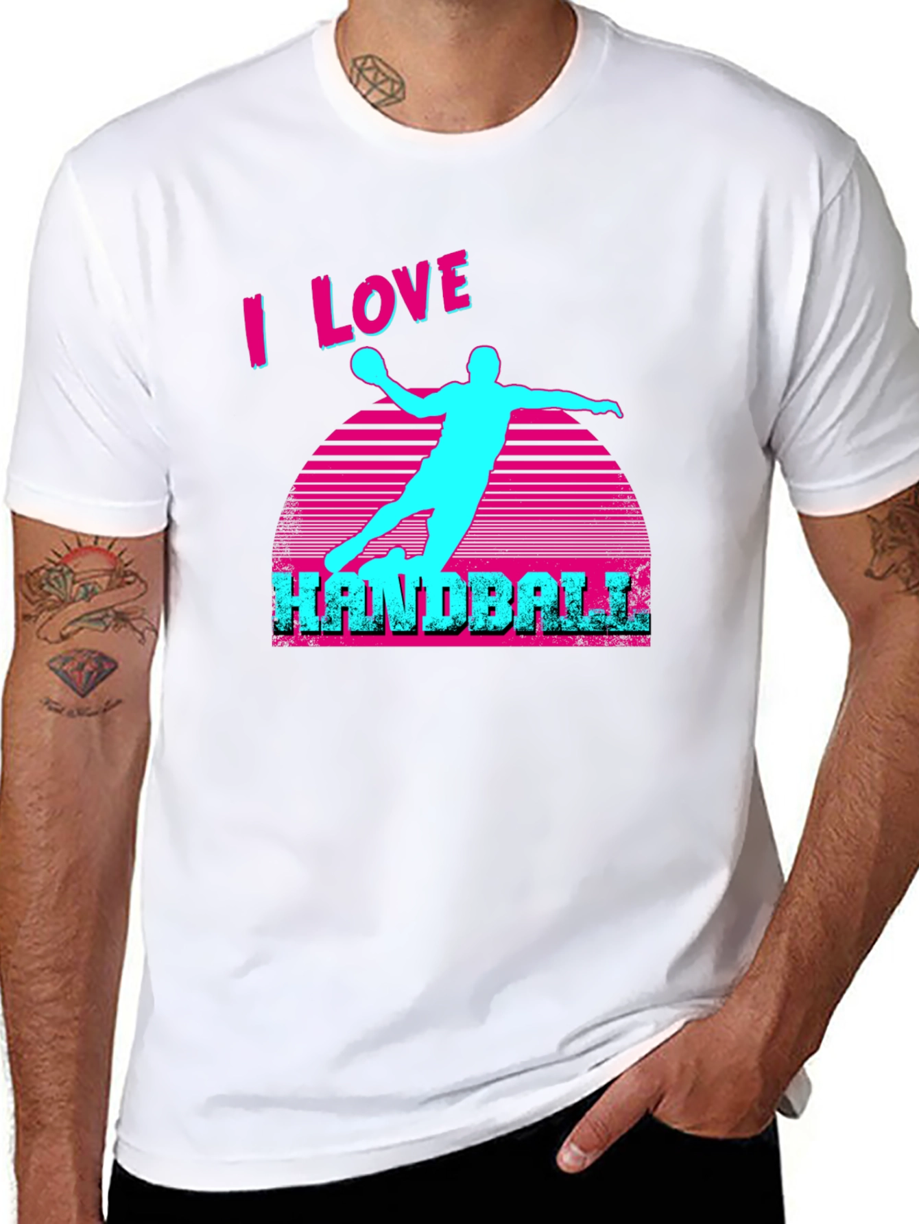 I Love Handball Graphic T-Shirt