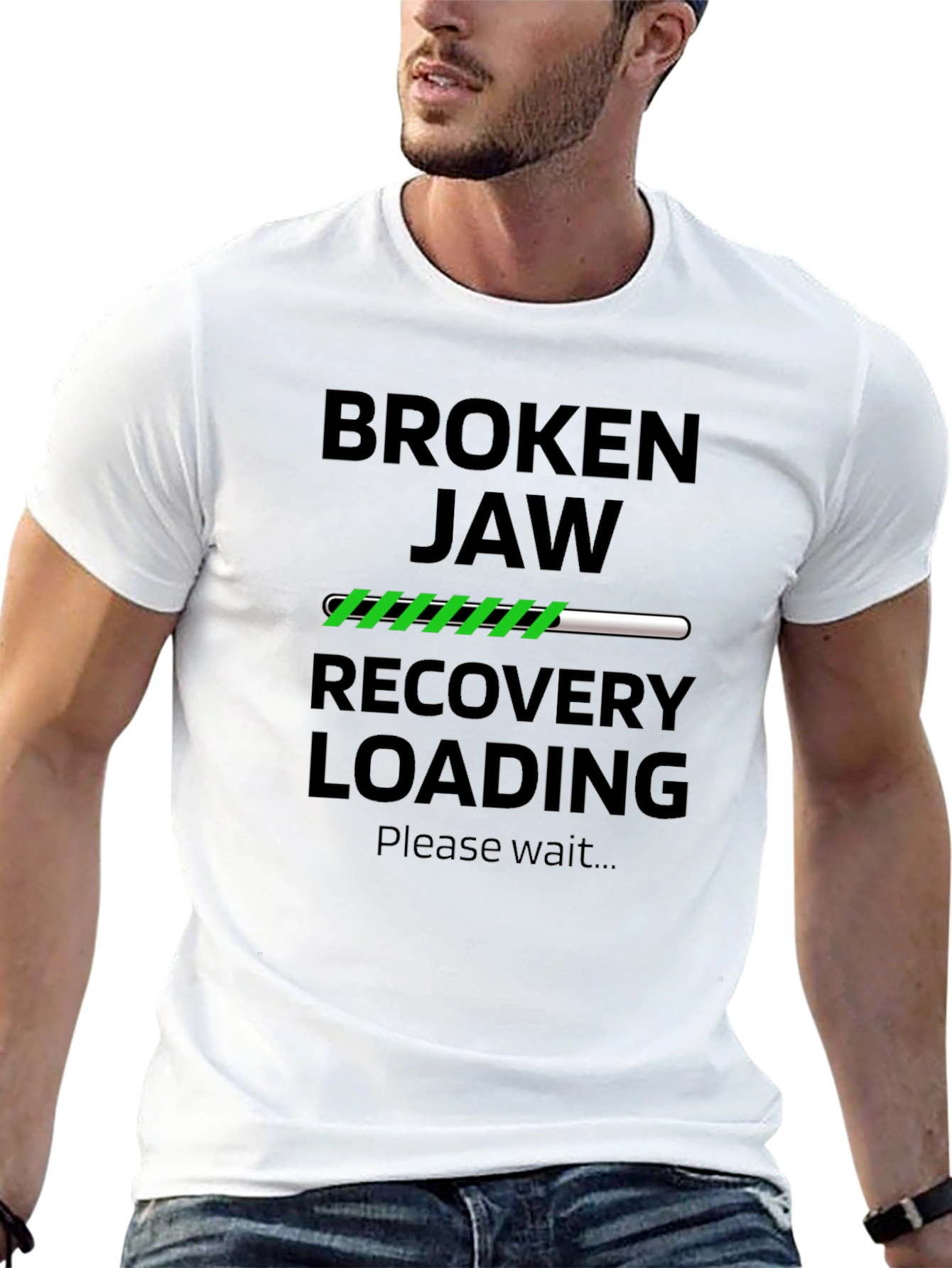 Broken Jaw Recovery Loading Funny T-Shirt