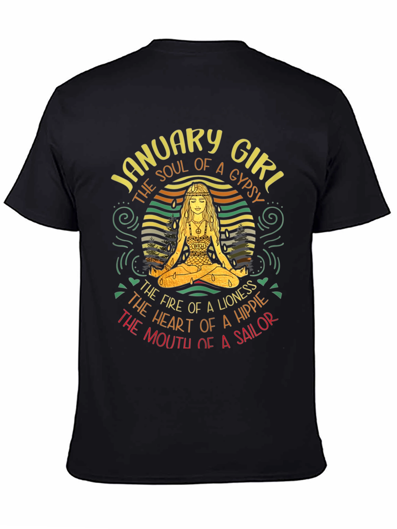 January Girl Gypsy Hippie Sailor T-Shirt