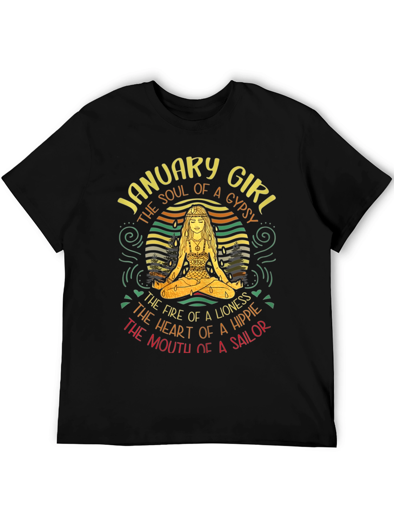 January Girl Gypsy Hippie Sailor T-Shirt