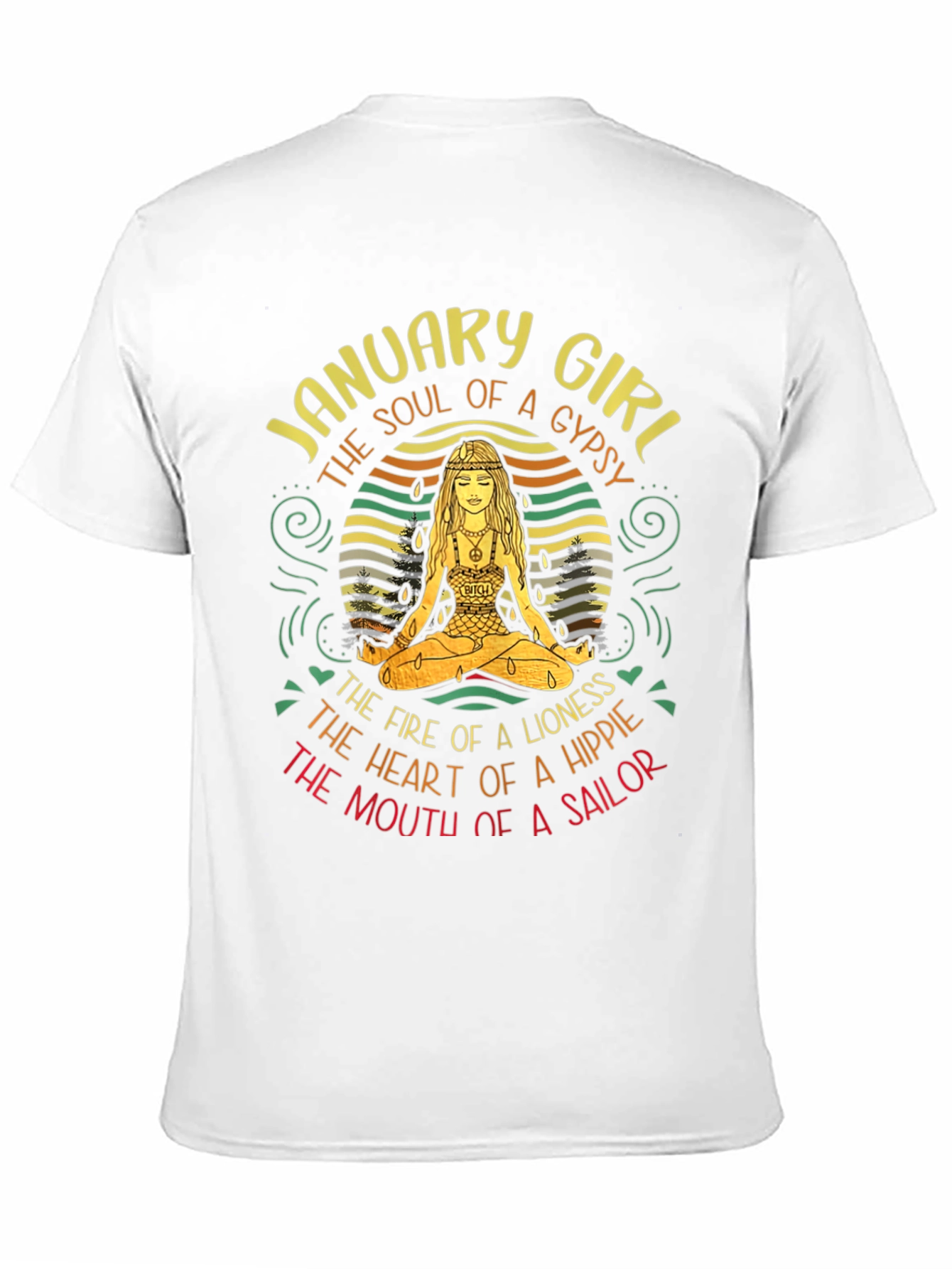 January Girl Gypsy Hippie Sailor T-Shirt