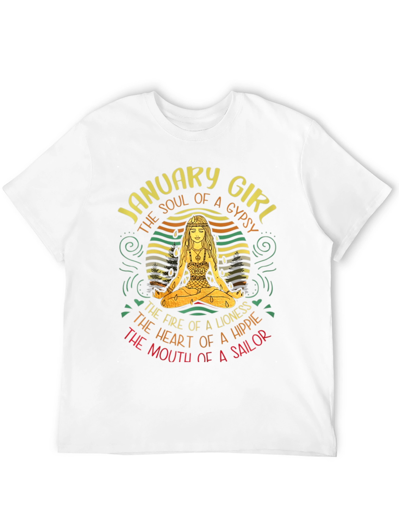 January Girl Gypsy Hippie Sailor T-Shirt