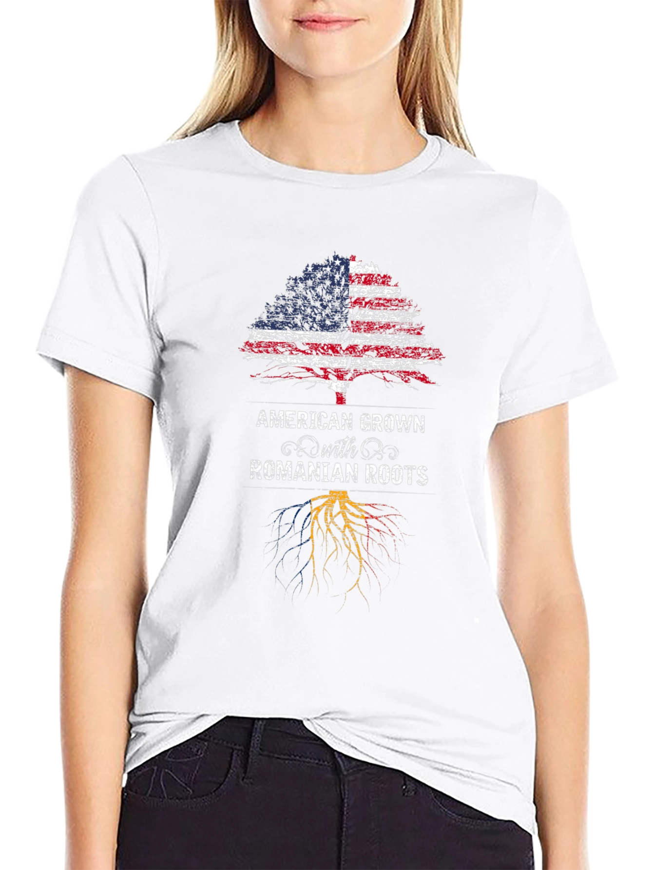American Grown with Romanian Roots T-Shirt