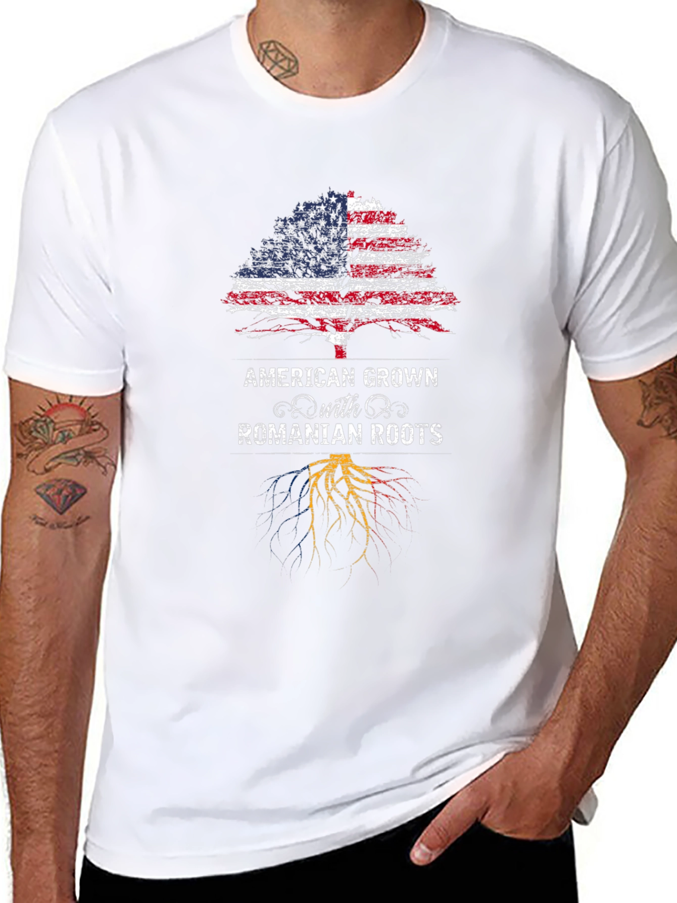 American Grown with Romanian Roots T-Shirt
