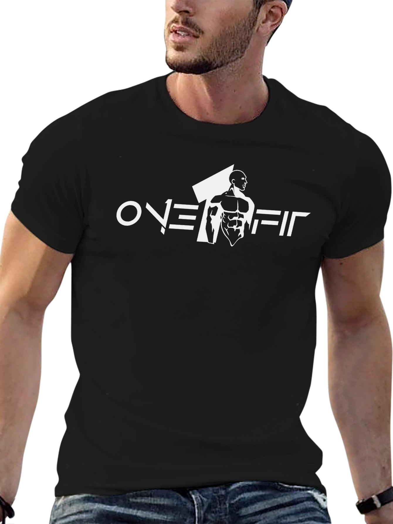 Overfit Black T-Shirt - Gym & Fitness Apparel