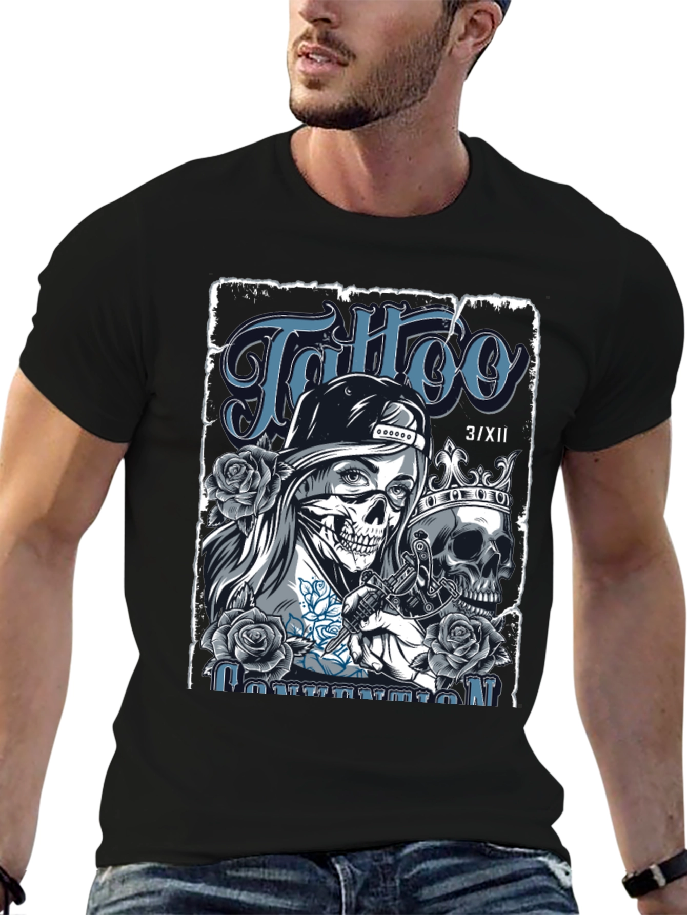 Skull Tattoo Artist Graphic T-Shirt