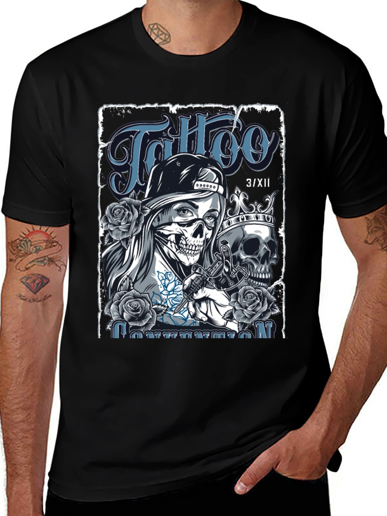 Skull Tattoo Artist Graphic T-Shirt