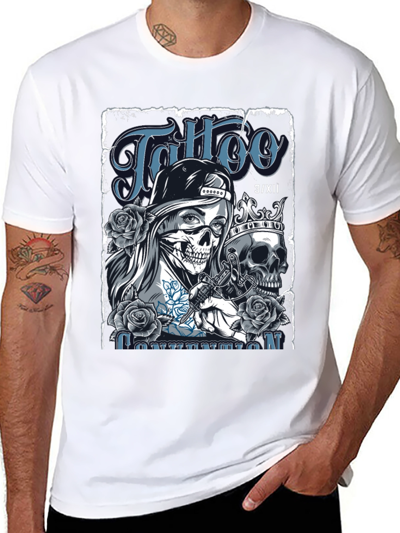 Skull Tattoo Artist Graphic T-Shirt
