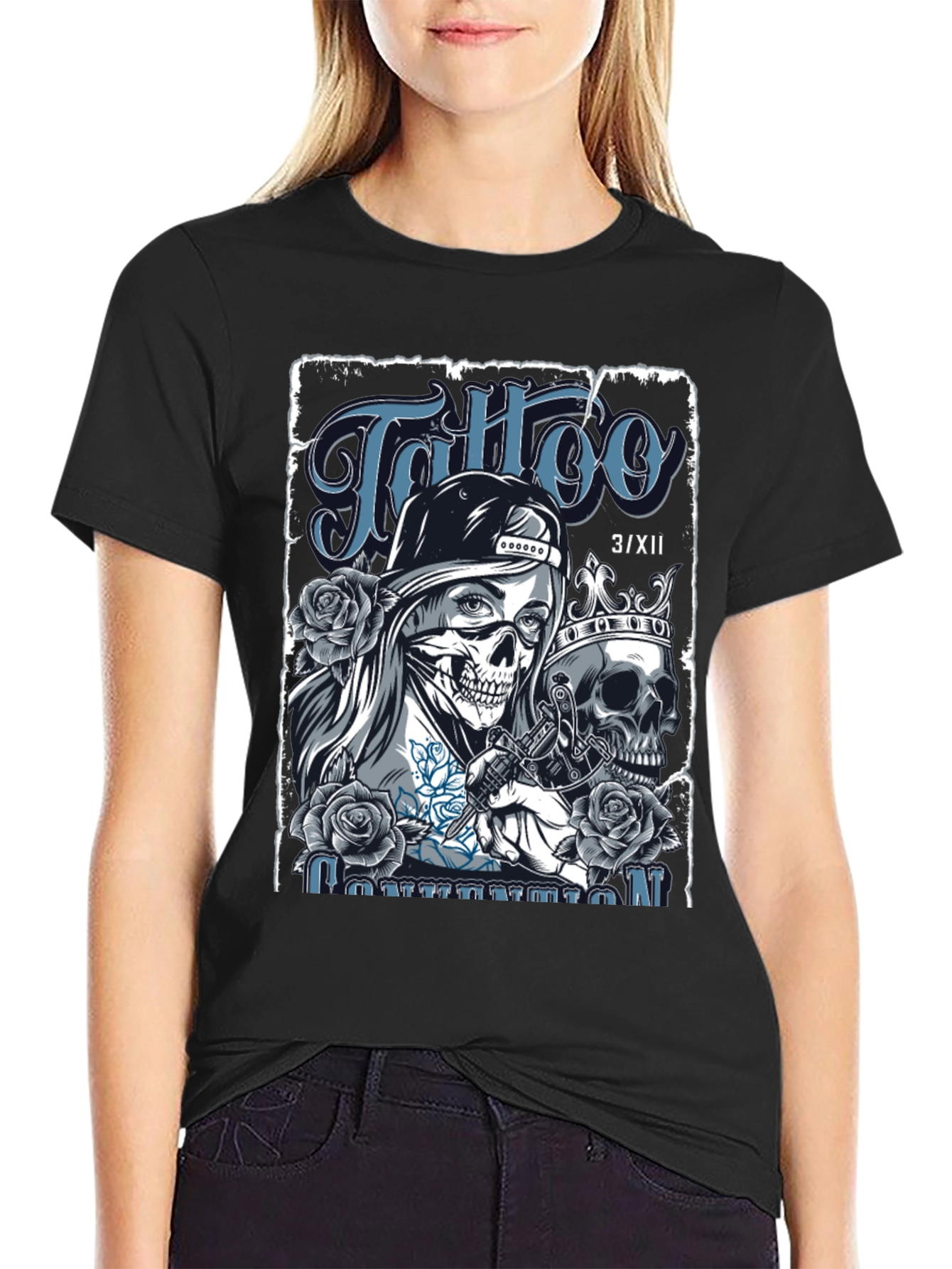 Skull Tattoo Artist Graphic T-Shirt