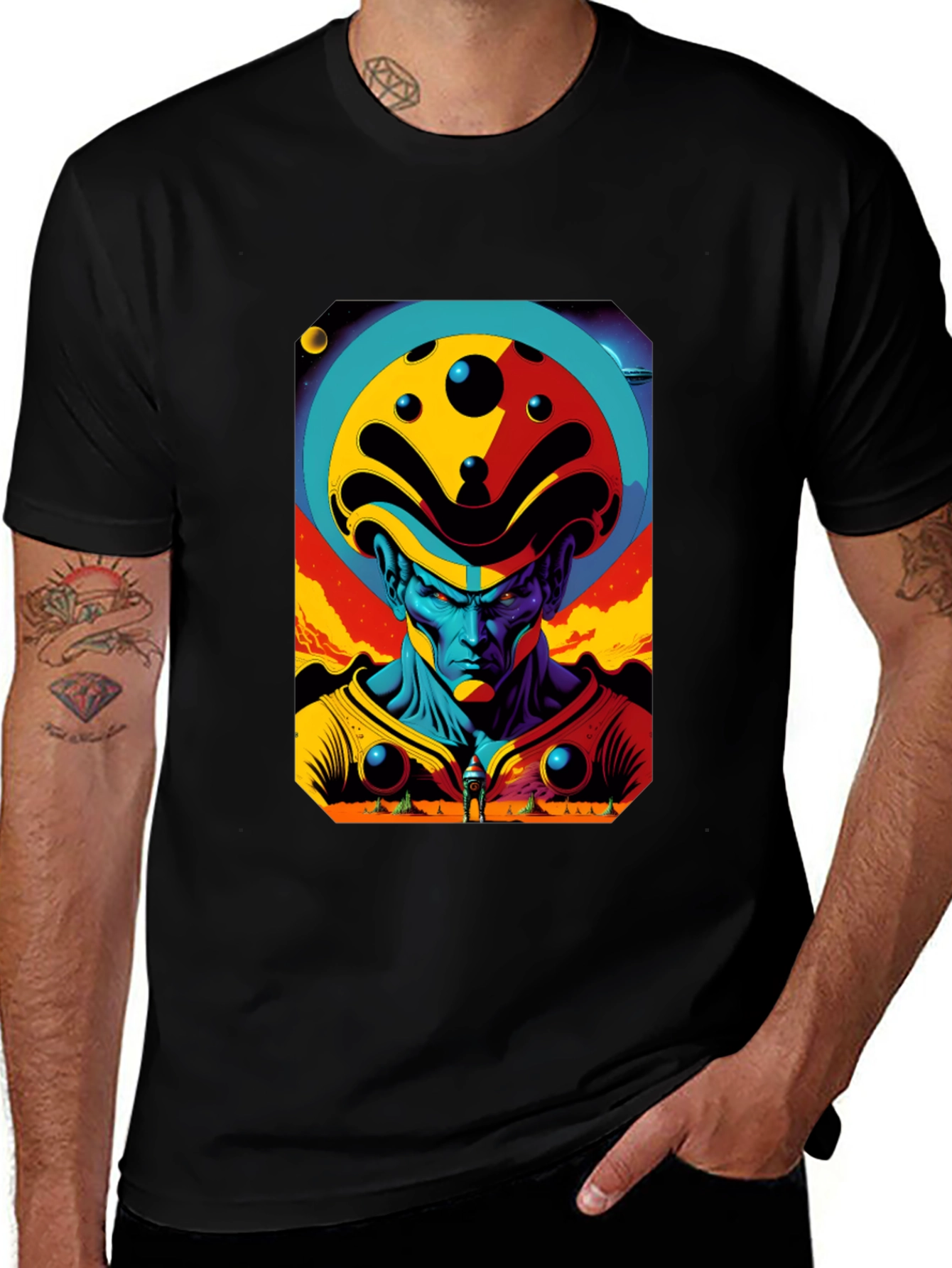 Retro Sci-Fi Alien Graphic Tee - Modern Comfort