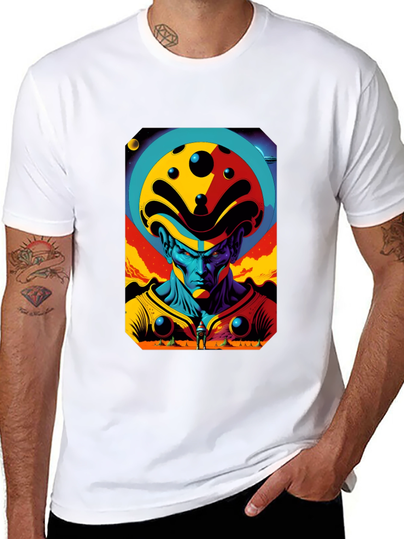Retro Sci-Fi Alien Graphic Tee - Modern Comfort