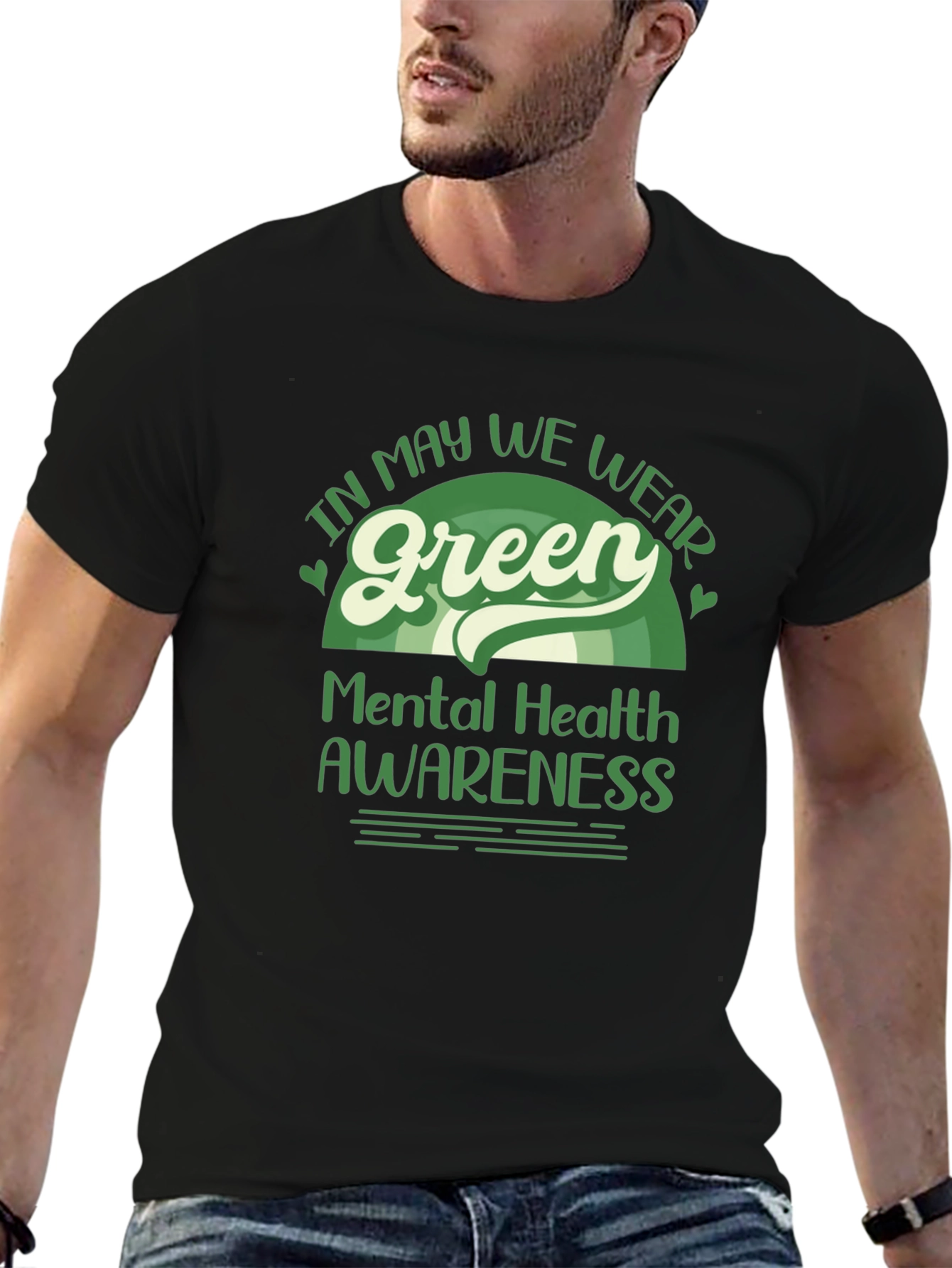 Mental Health Awareness Green T-Shirt