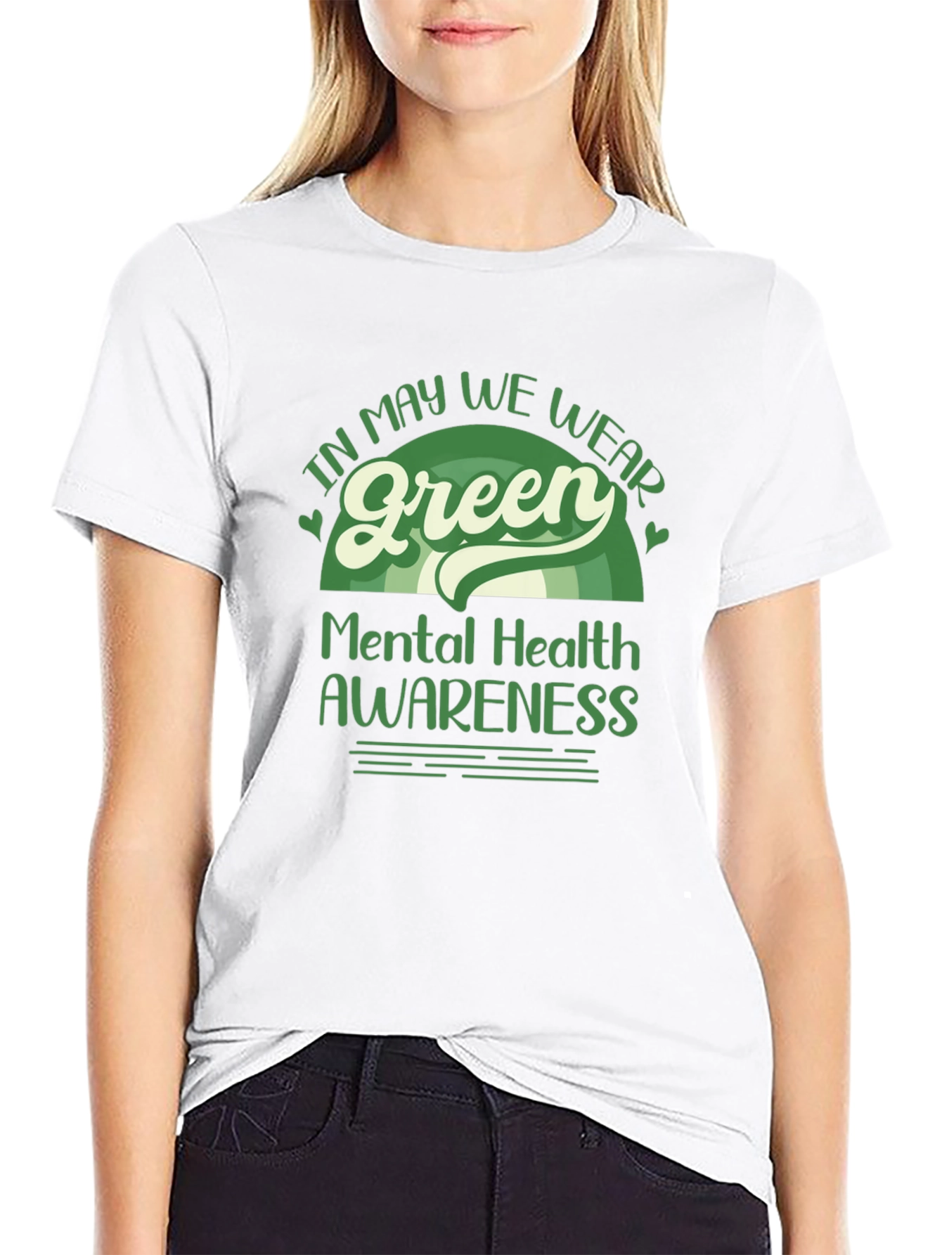 Mental Health Awareness Green T-Shirt