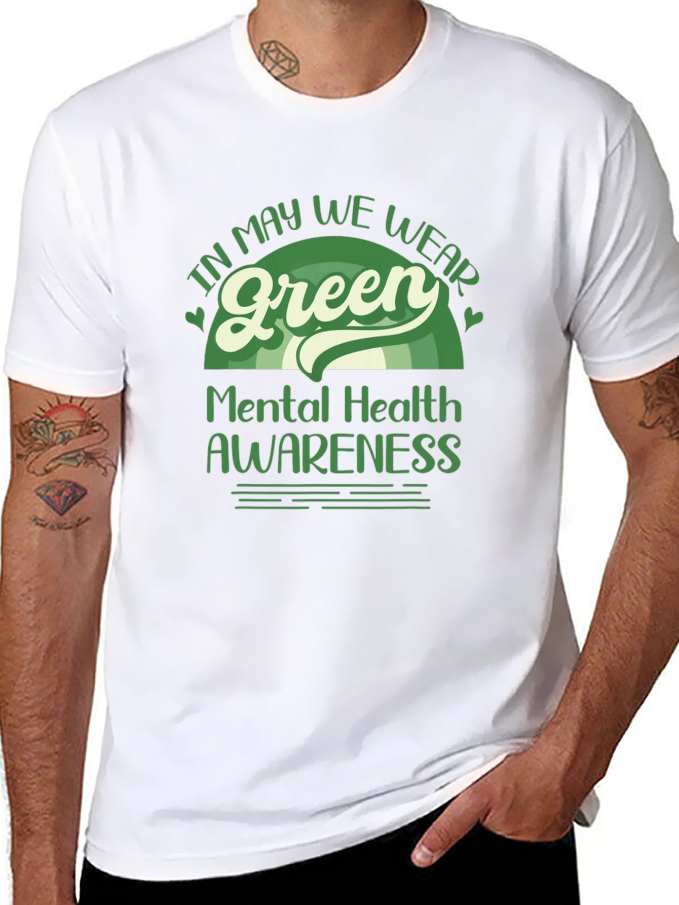 Mental Health Awareness Green T-Shirt