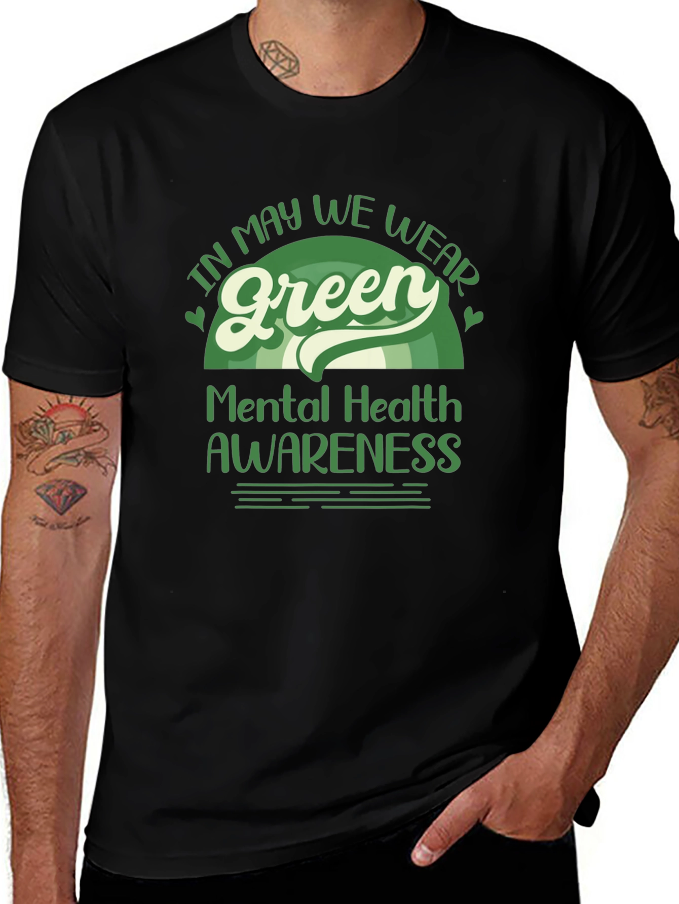 Mental Health Awareness Green T-Shirt