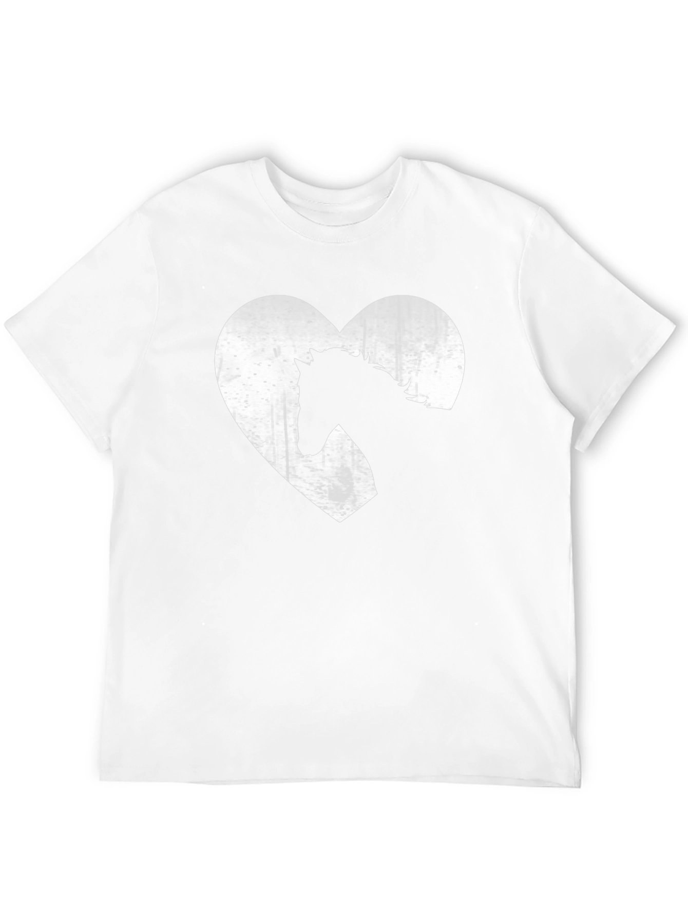 Horse Lover Tee - Heart Graphic Print