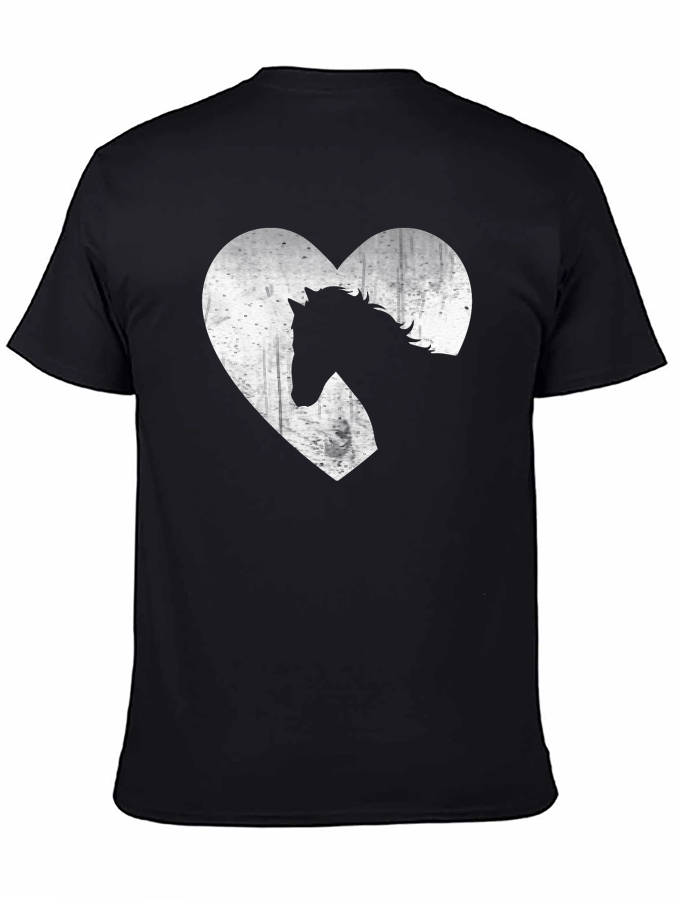 Horse Lover Tee - Heart Graphic Print