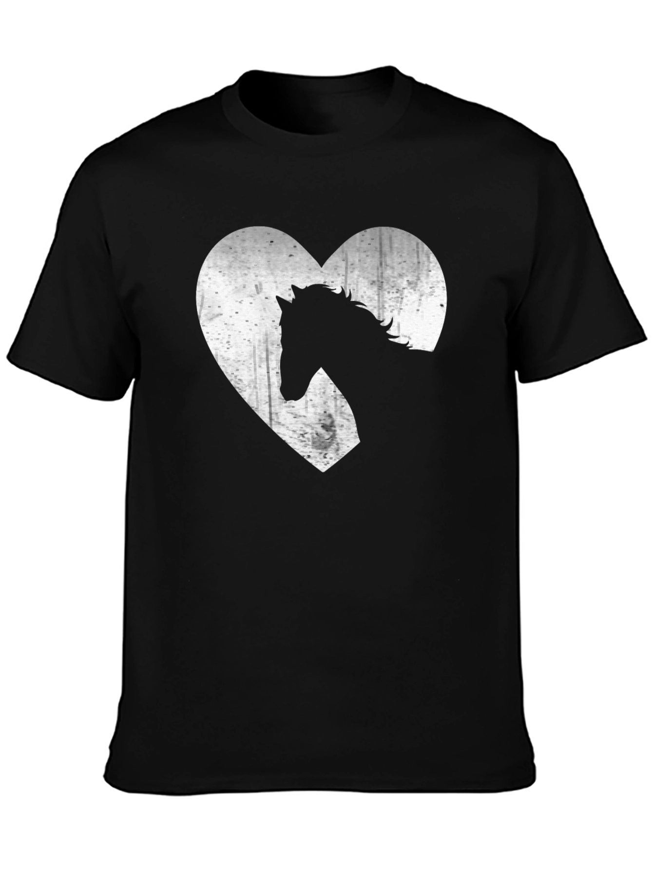 Horse Lover Tee - Heart Graphic Print