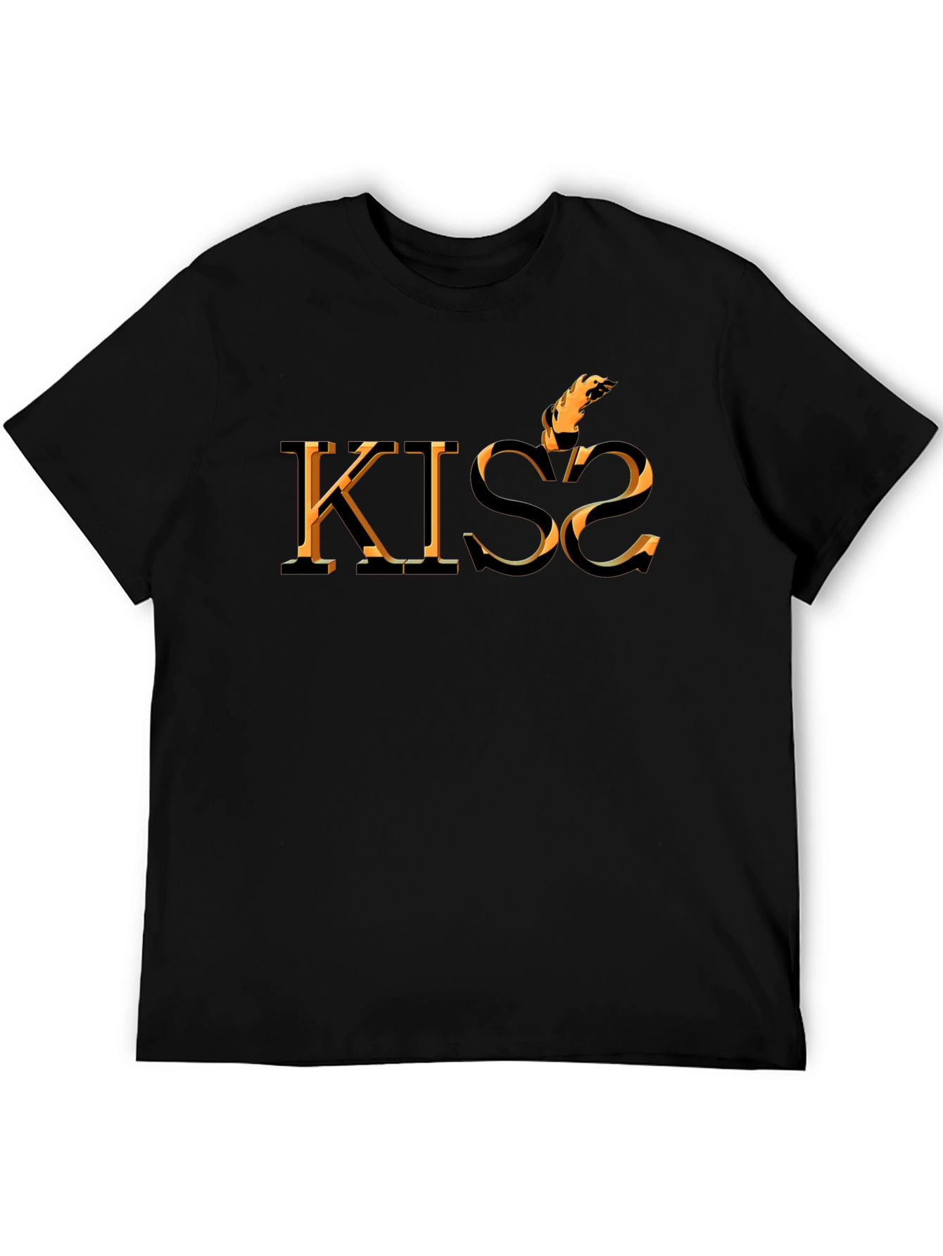Fiery KISS2 Graphic Tee - Bold & Unique Design