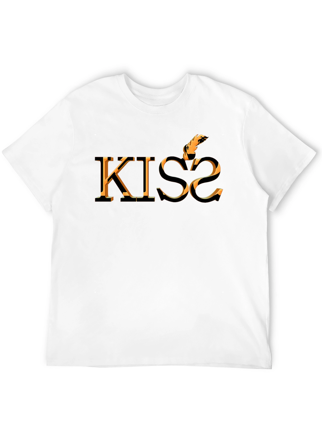 Fiery KISS2 Graphic Tee - Bold & Unique Design