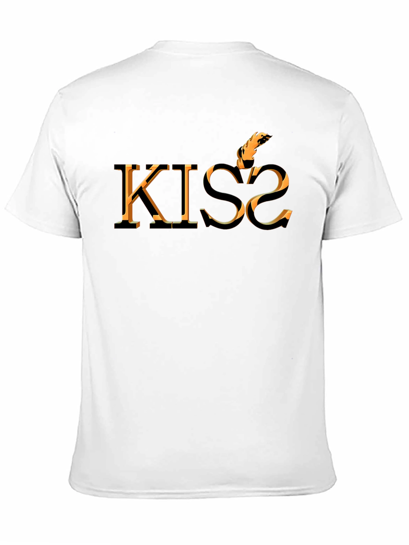 Fiery KISS2 Graphic Tee - Bold & Unique Design