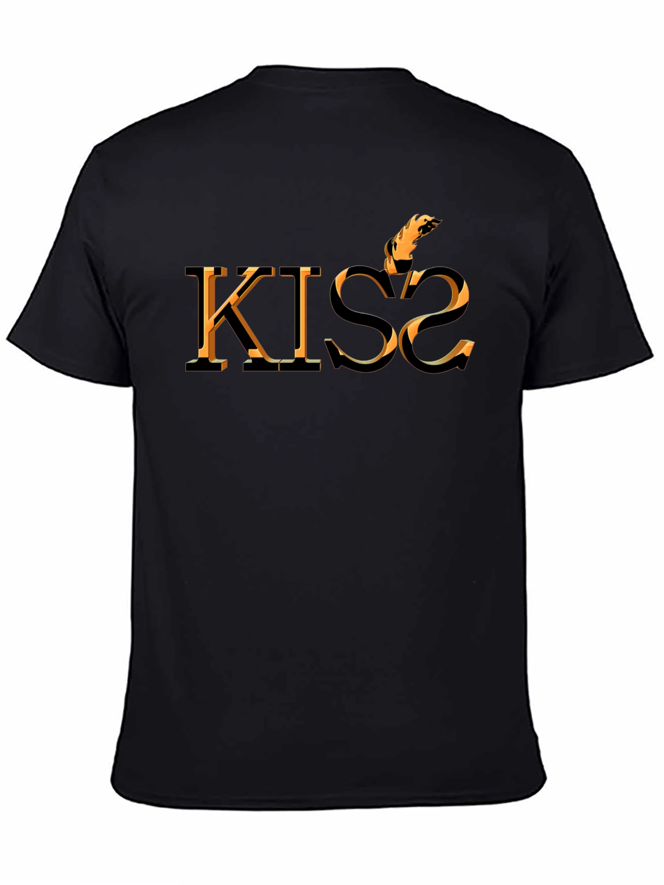 Fiery KISS2 Graphic Tee - Bold & Unique Design