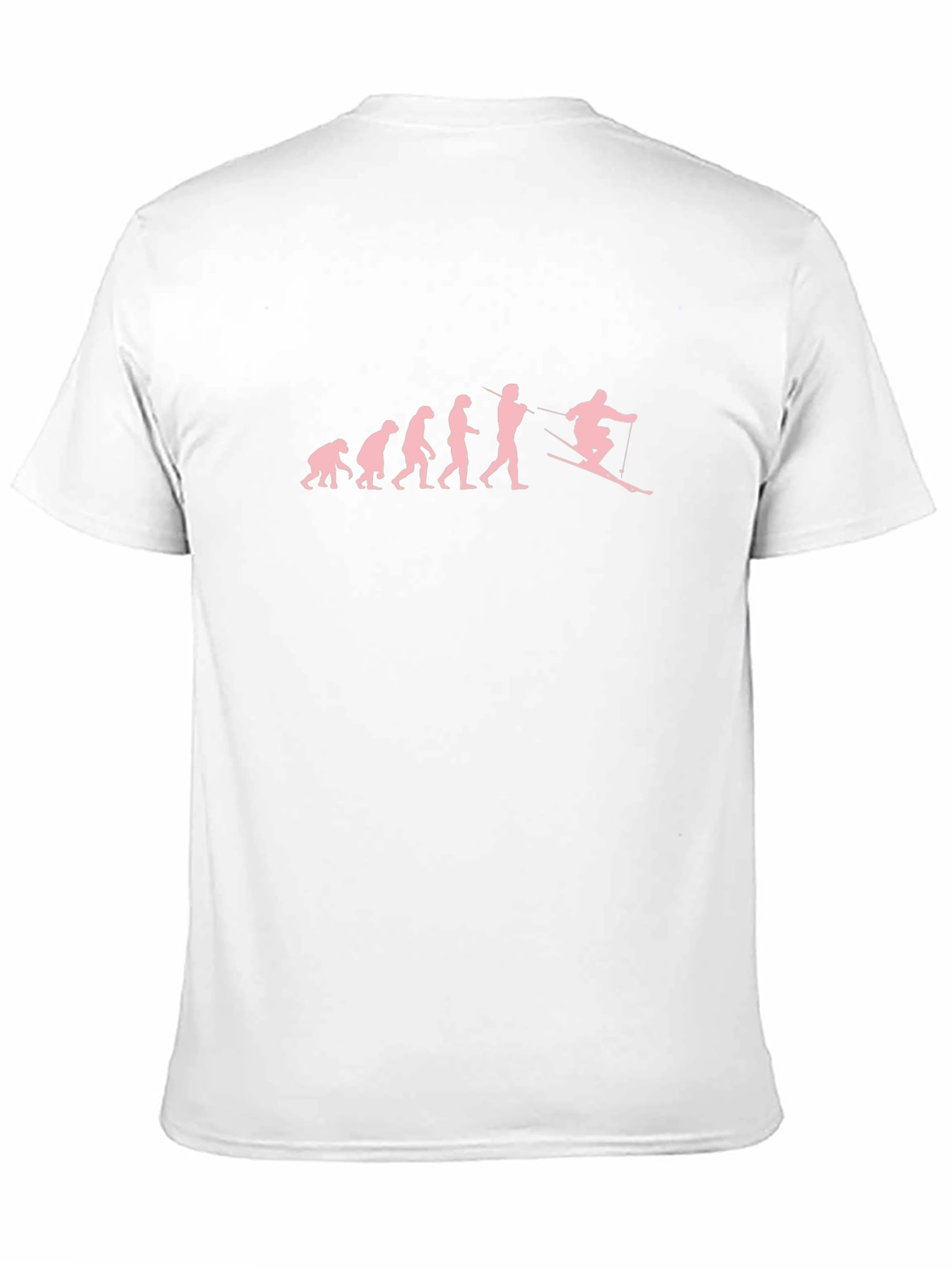 Evolution of Skiing Graphic T-Shirt - Black Cotton Tee