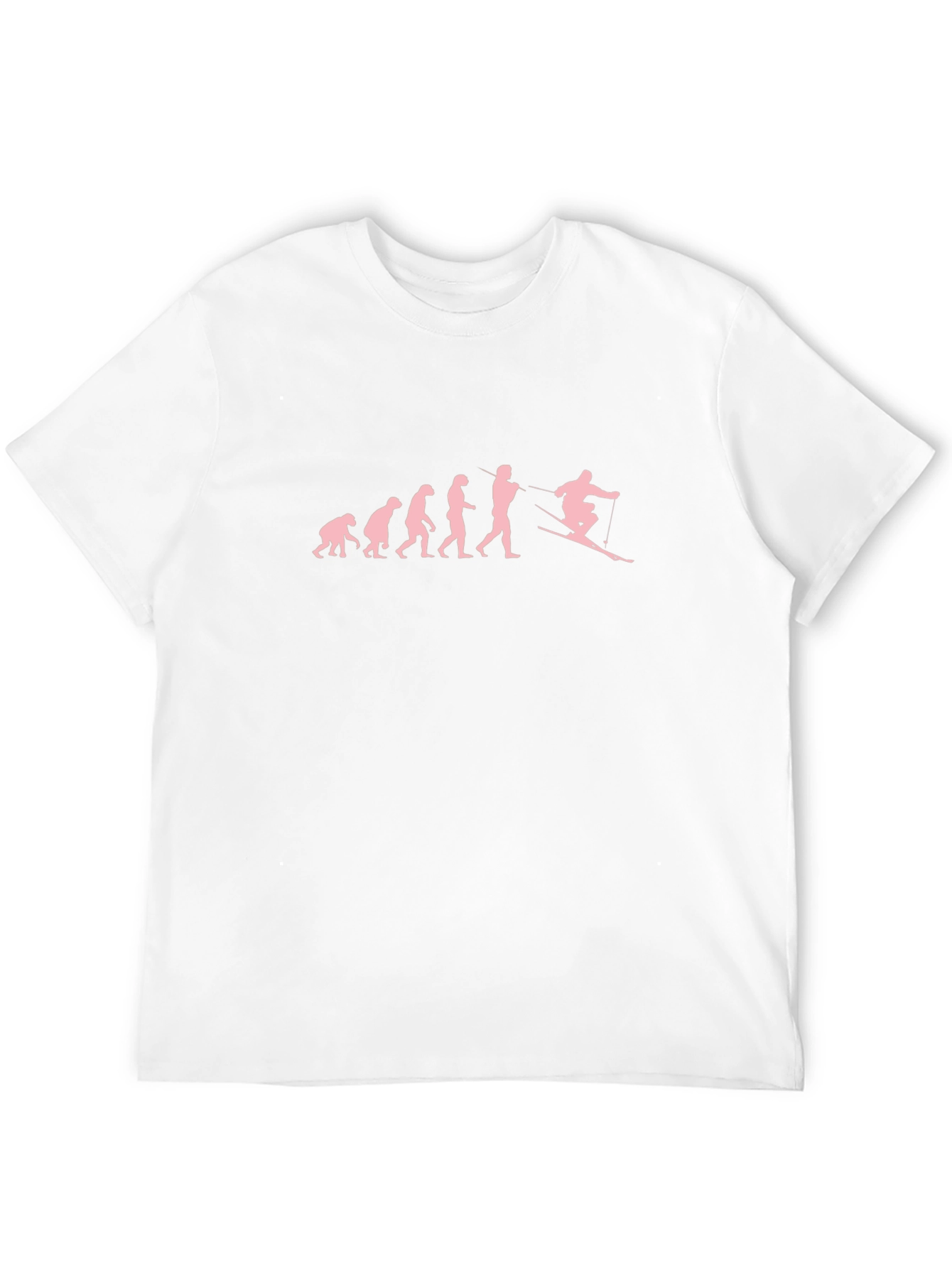 Evolution of Skiing Graphic T-Shirt - Black Cotton Tee