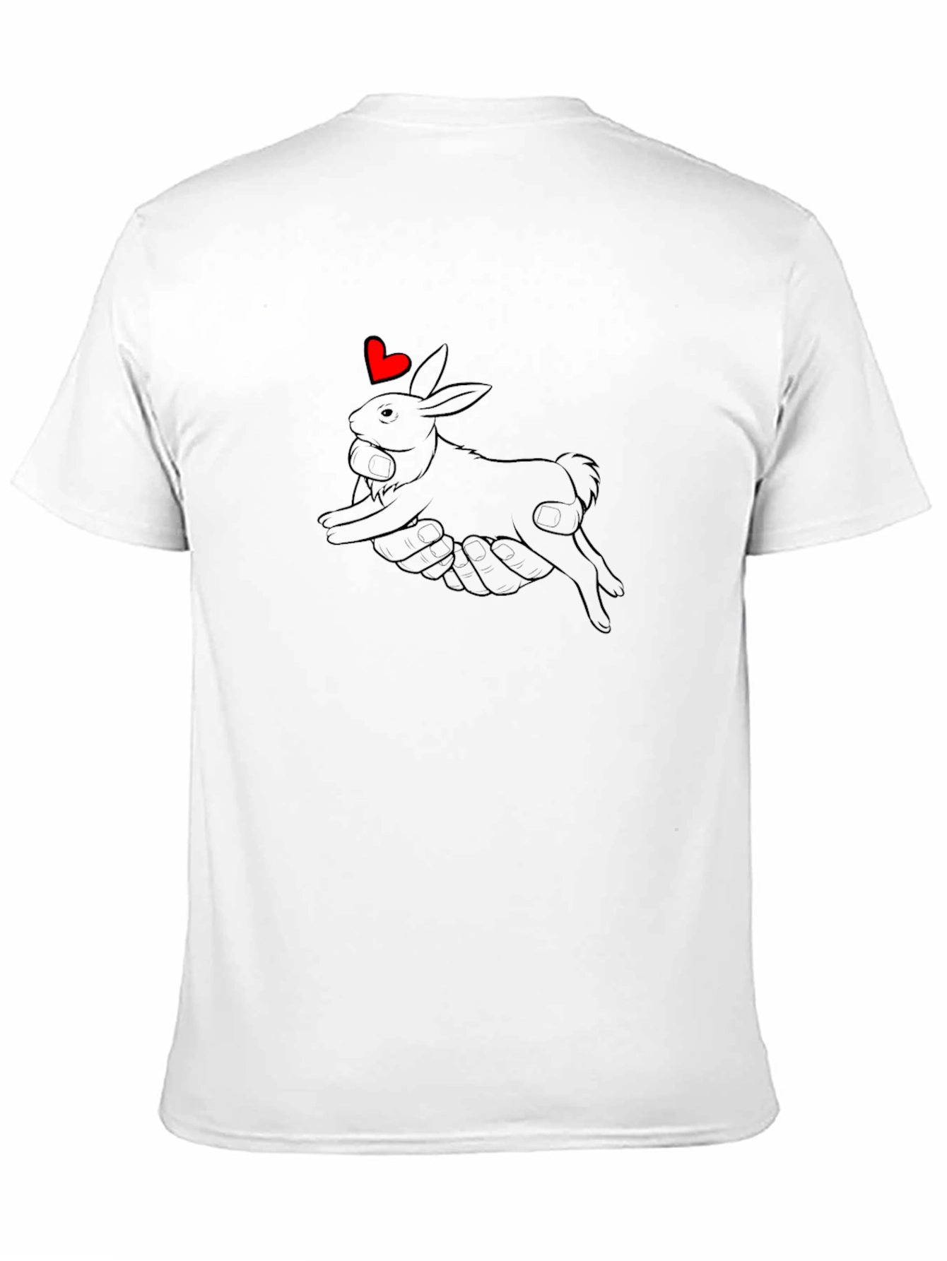 Rabbit Love T-Shirt - Cute Graphic Tee
