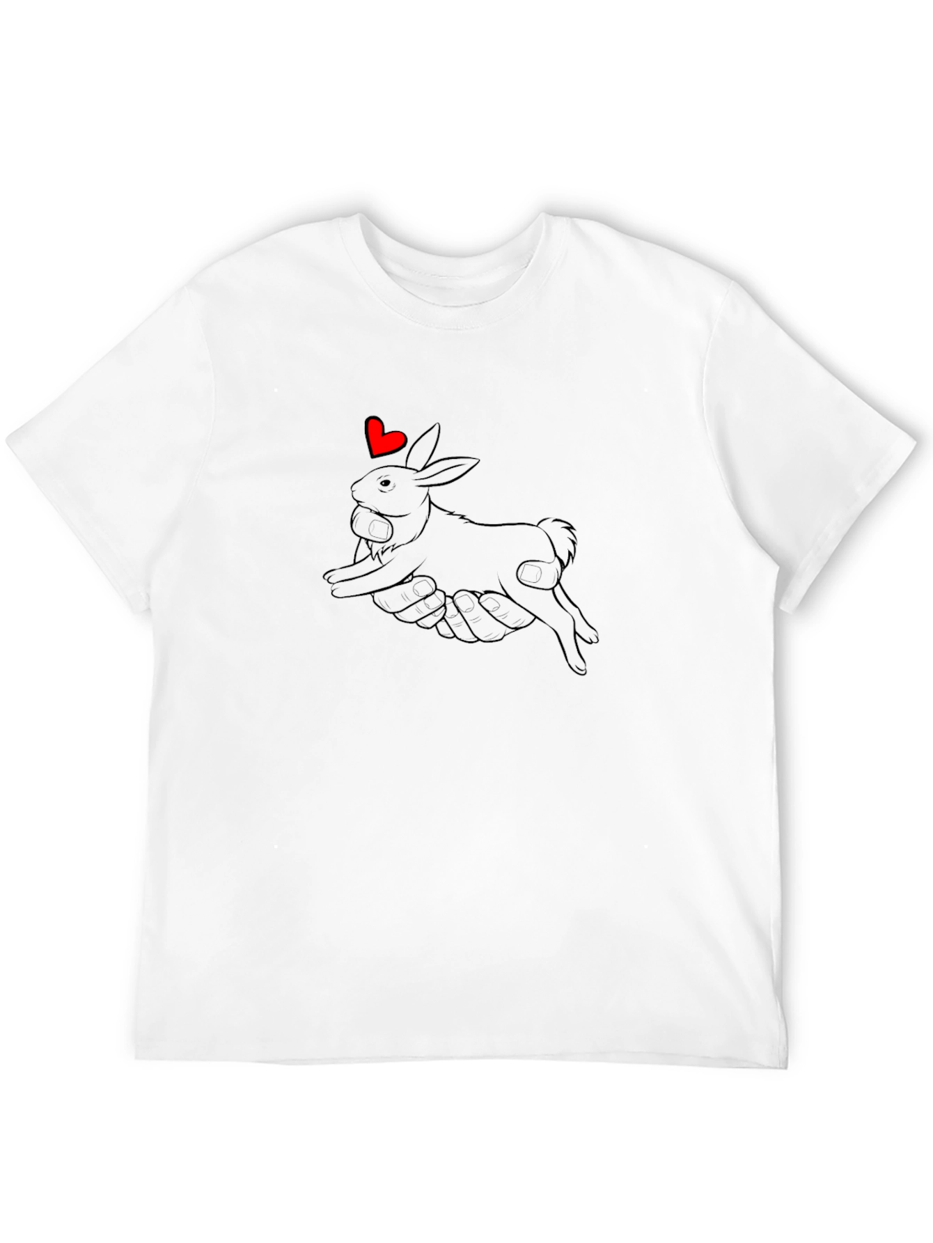 Rabbit Love T-Shirt - Cute Graphic Tee