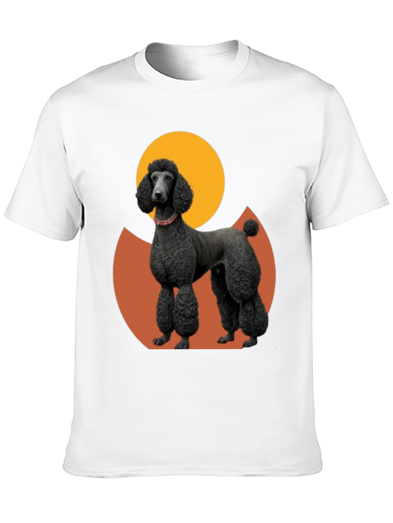 Poodle Graphic Tee - Black Cotton Blend