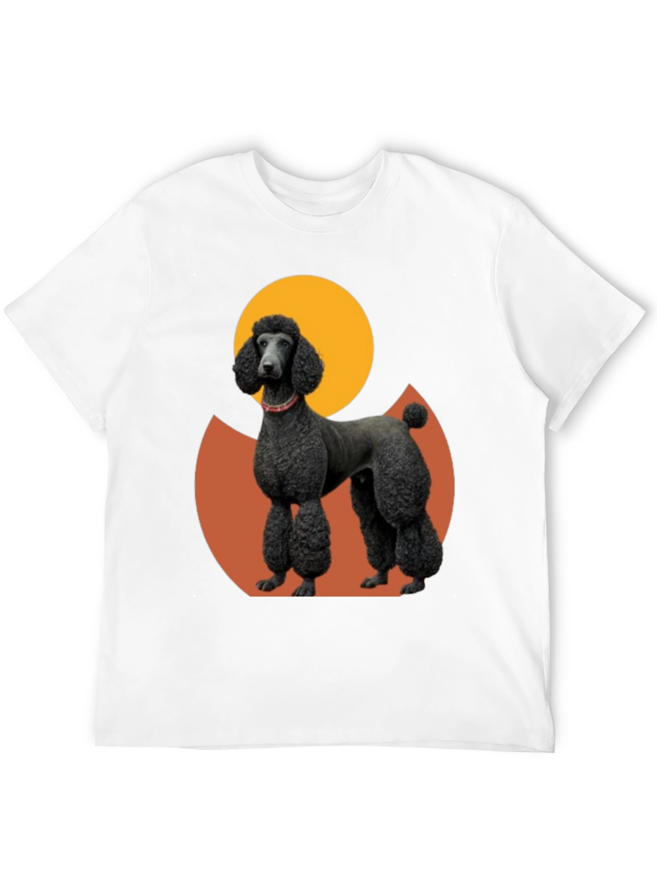 Poodle Graphic Tee - Black Cotton Blend
